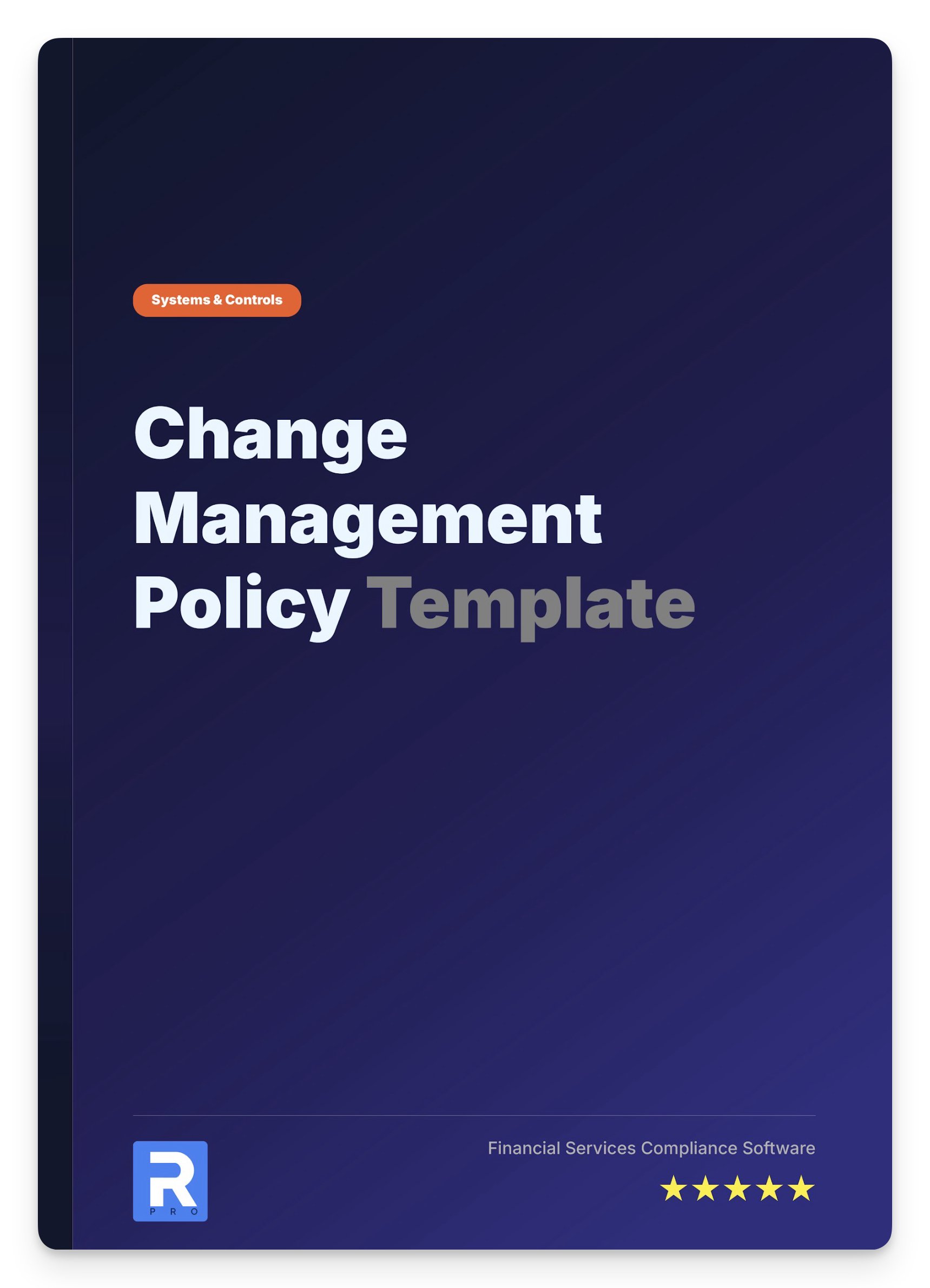 Change Management Policy Template