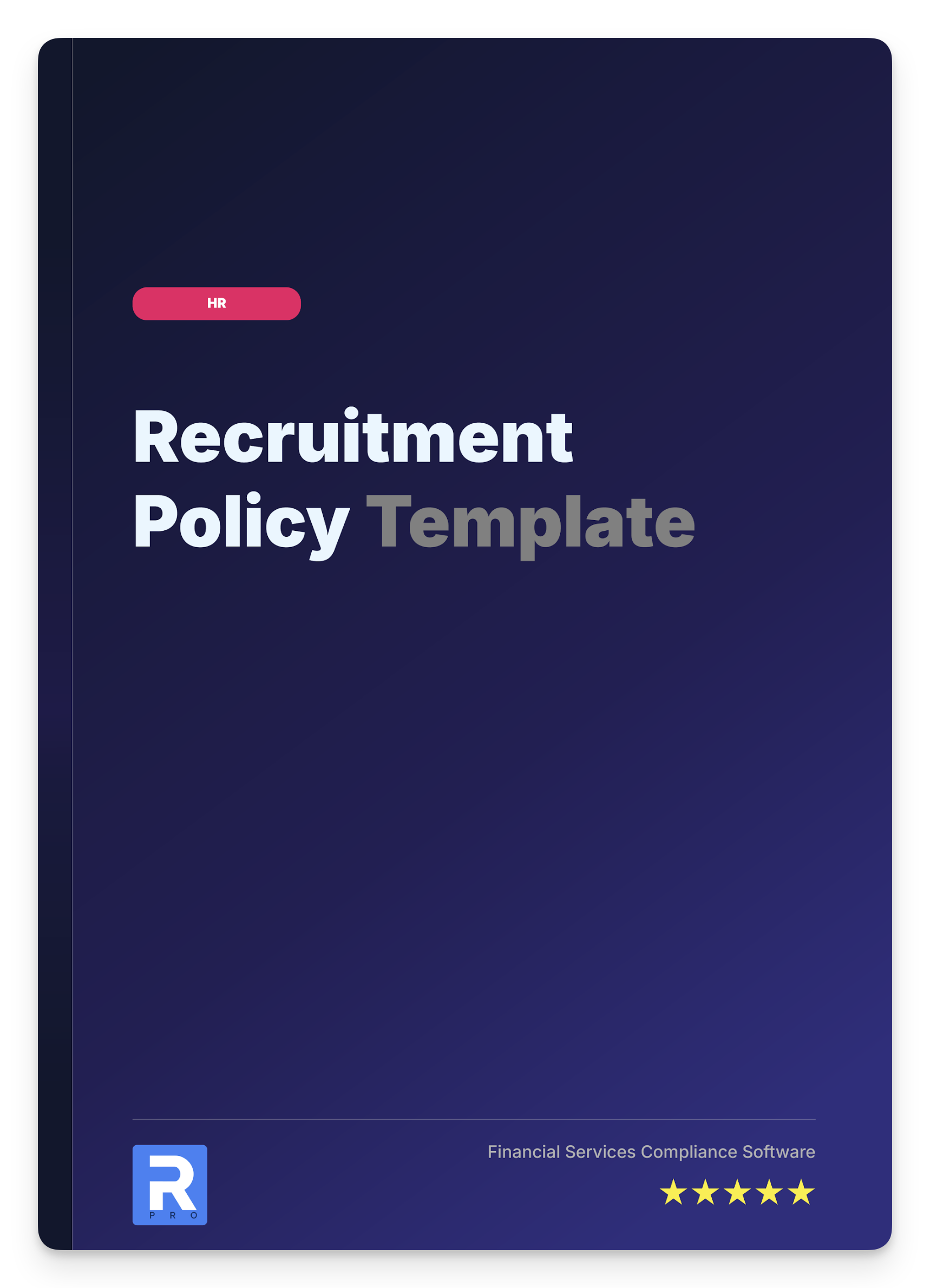 Recruitment Policy Template