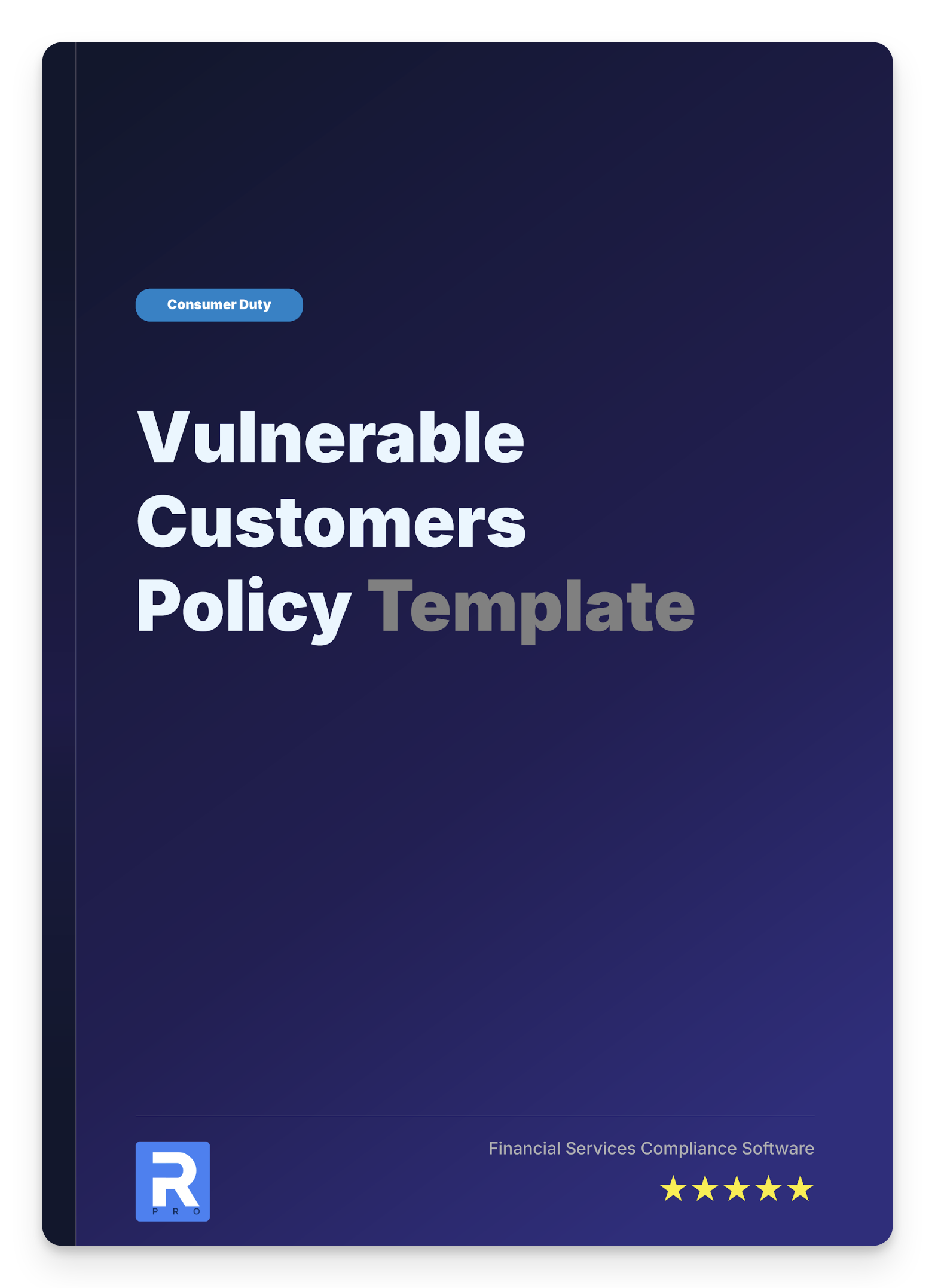 Vulnerable Customers Policy Template