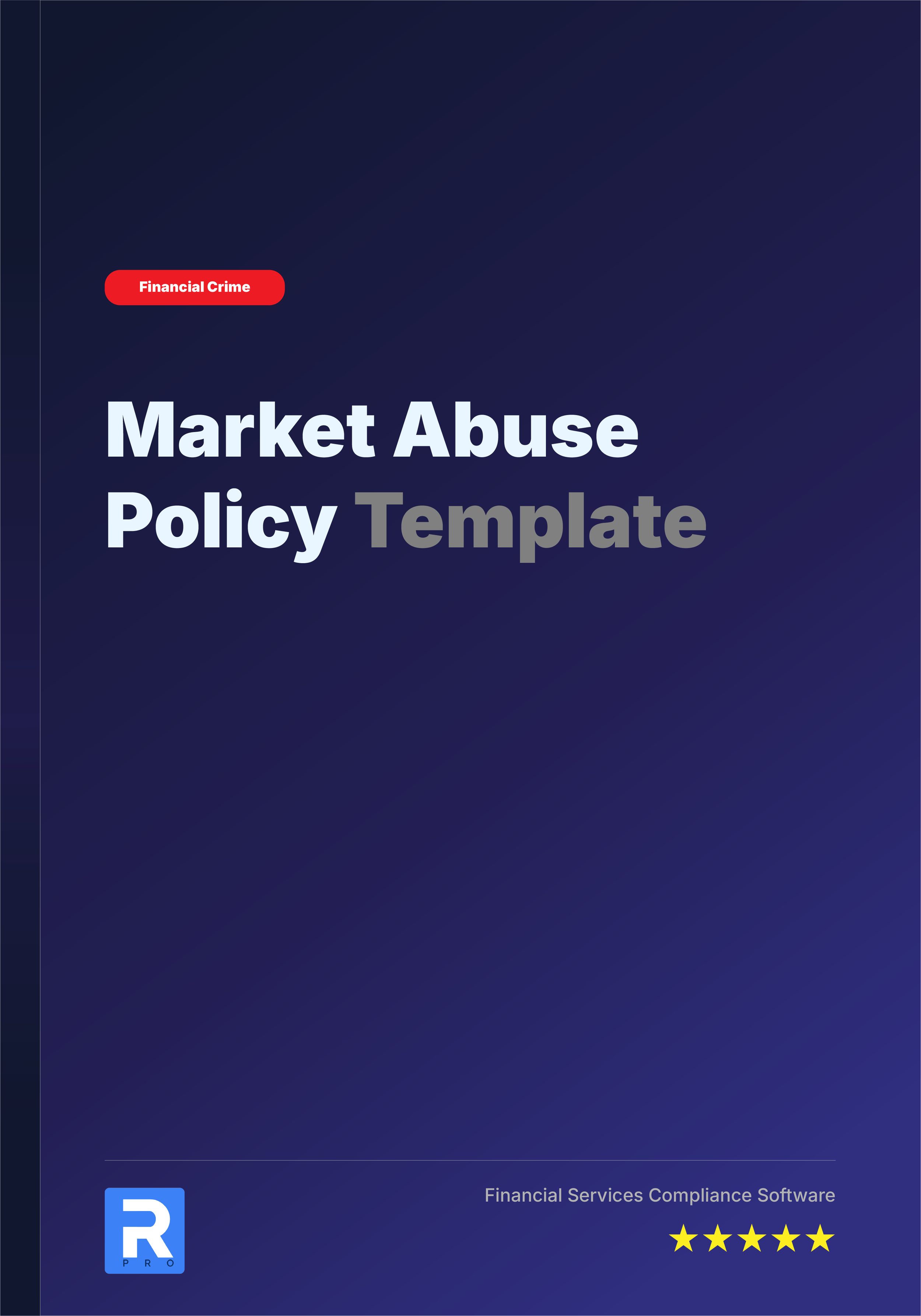 Market Abuse Policy Template