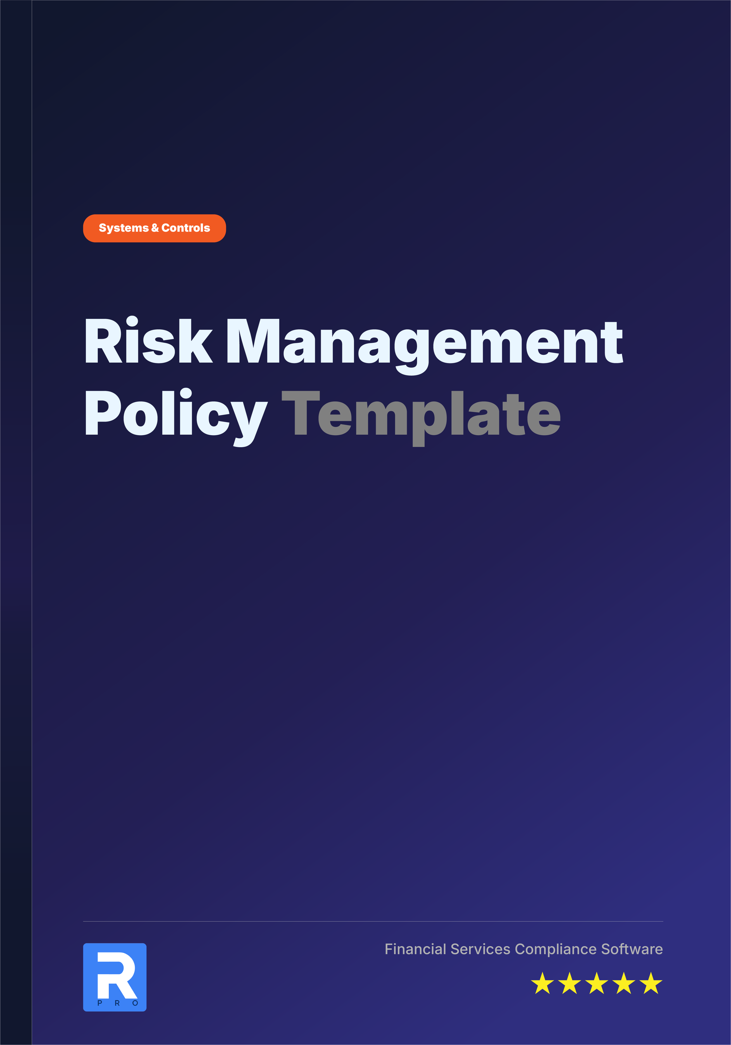 Risk Management Policy Template