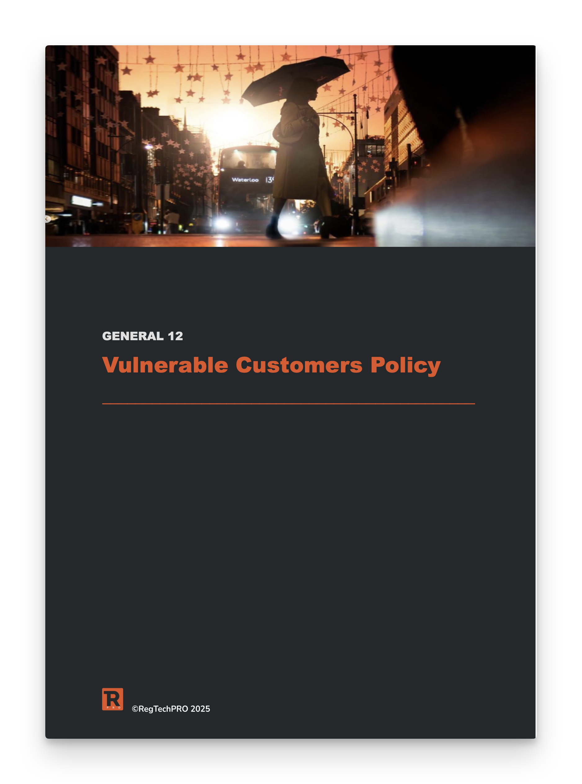 Vulnerable Customers Policy Template