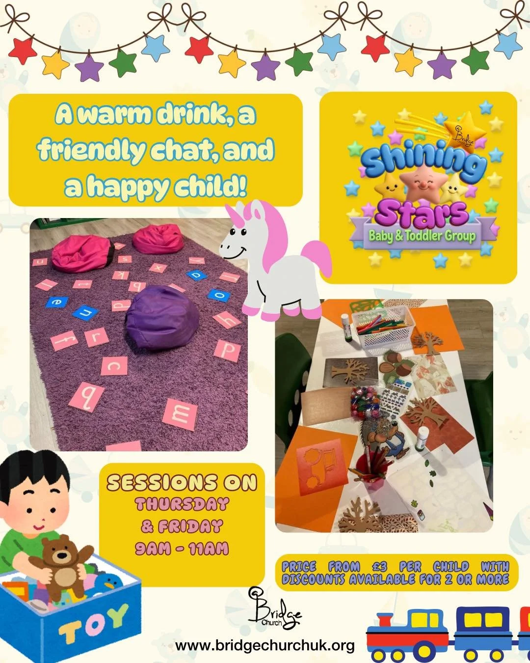 Don&rsquo;t forget Shining Stars is open Tomorrow and Friday