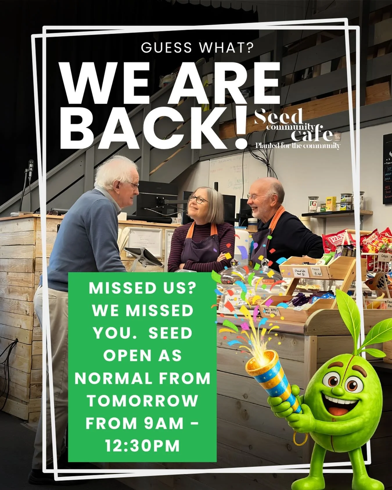 🚨🚨🚨 SEED IS BACK OPEN TOMORROW 🚨🚨🚨