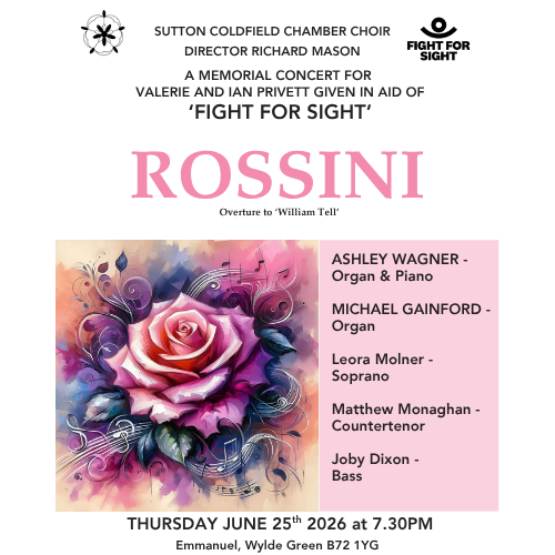 Rossini - Sutton Coldfield Chamber Choir (Emmanuel Church, 25th June 2026)