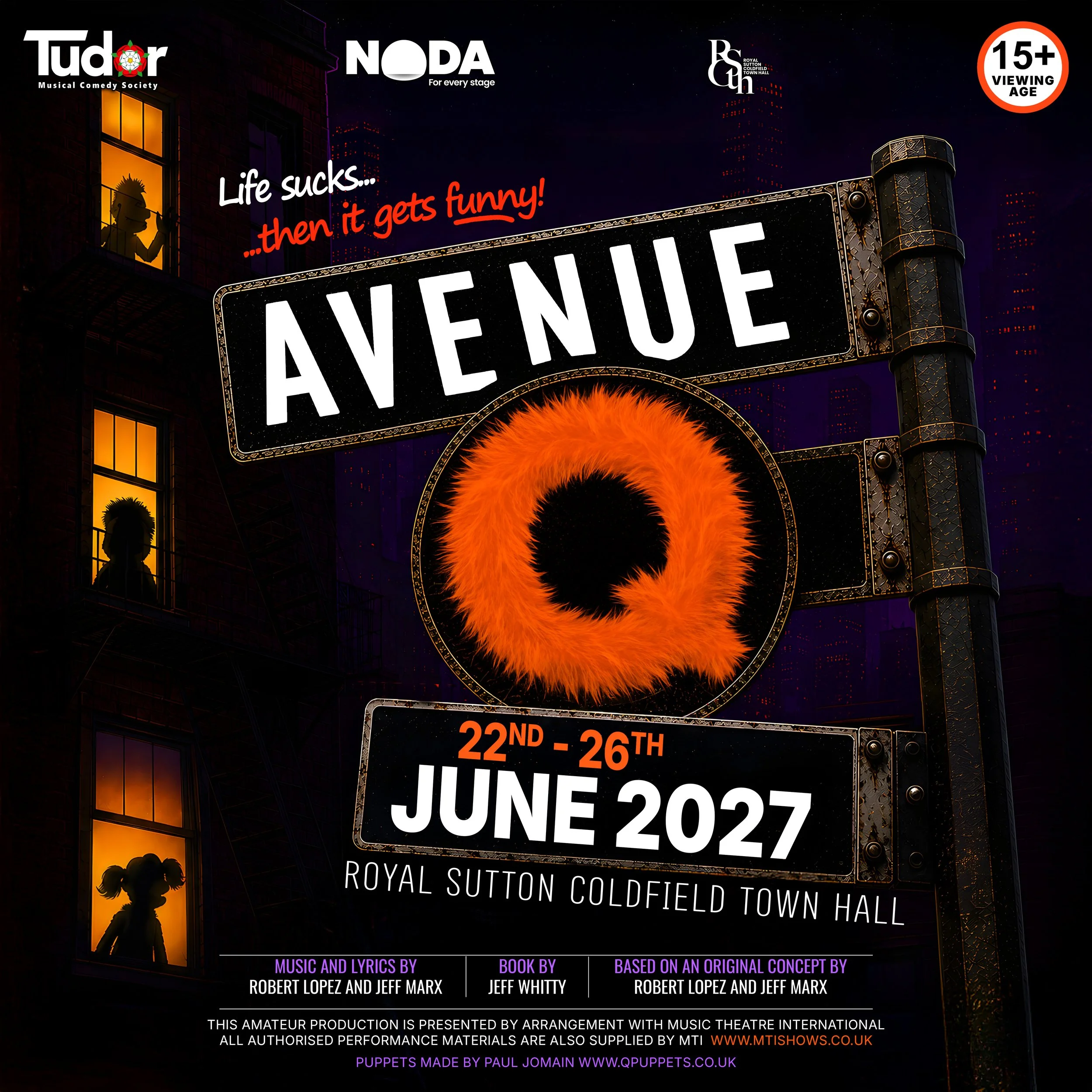 AVENUE Q (22nd- 26th June 2027) 