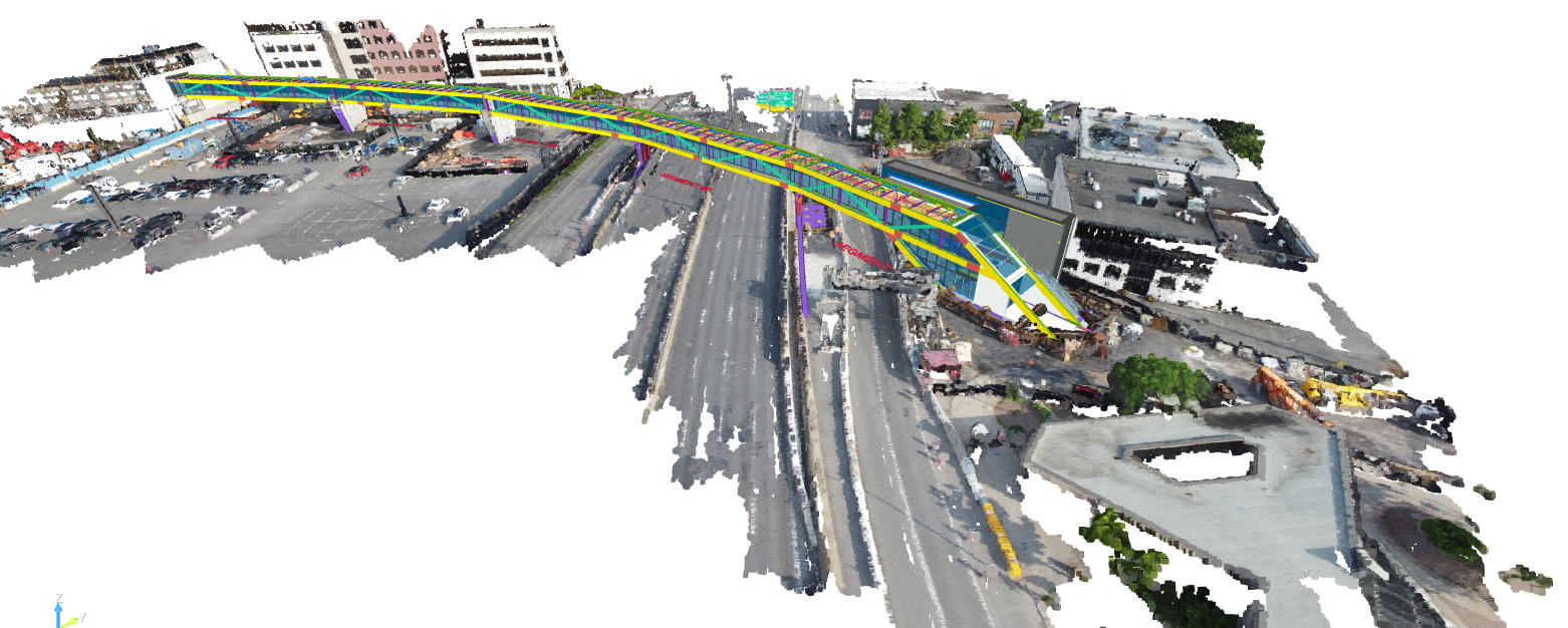 Nuage de points LiDAR et modèle d’infrastructure routière