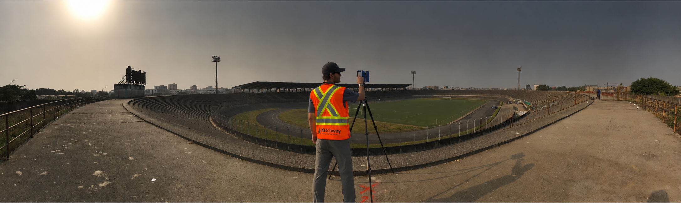 Balayage LiDAR d’une infrastructure sportive