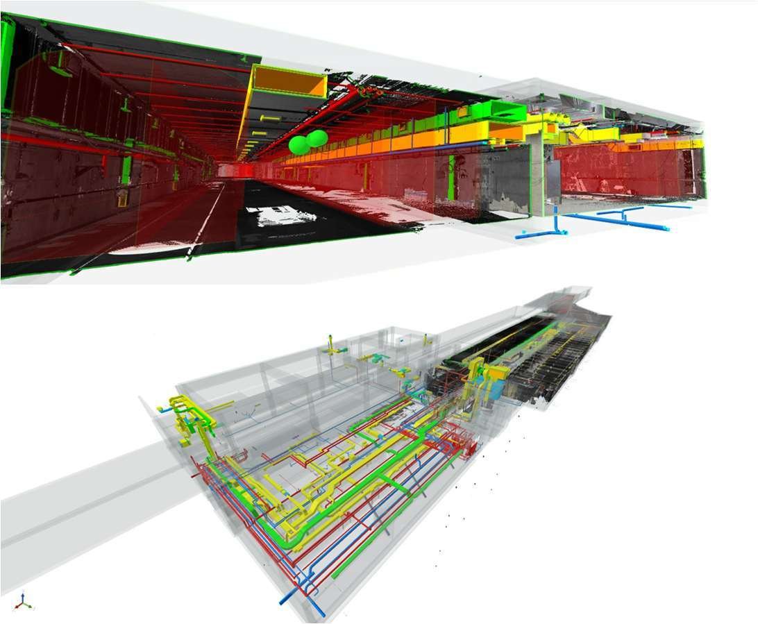 Scan-to-BIM sur infrastructure publique en opération