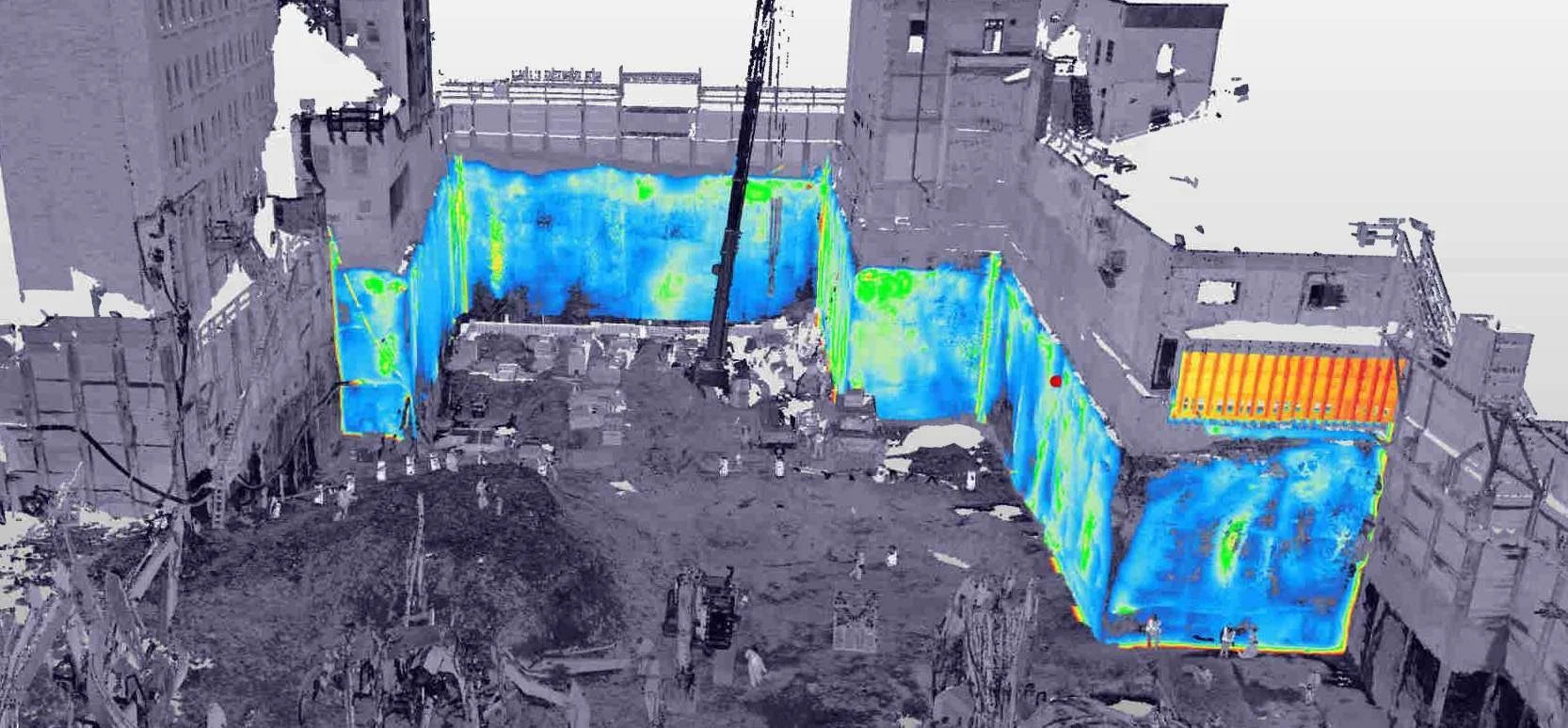 Contrôle 3D d’excavation et de fondations en milieu urbain