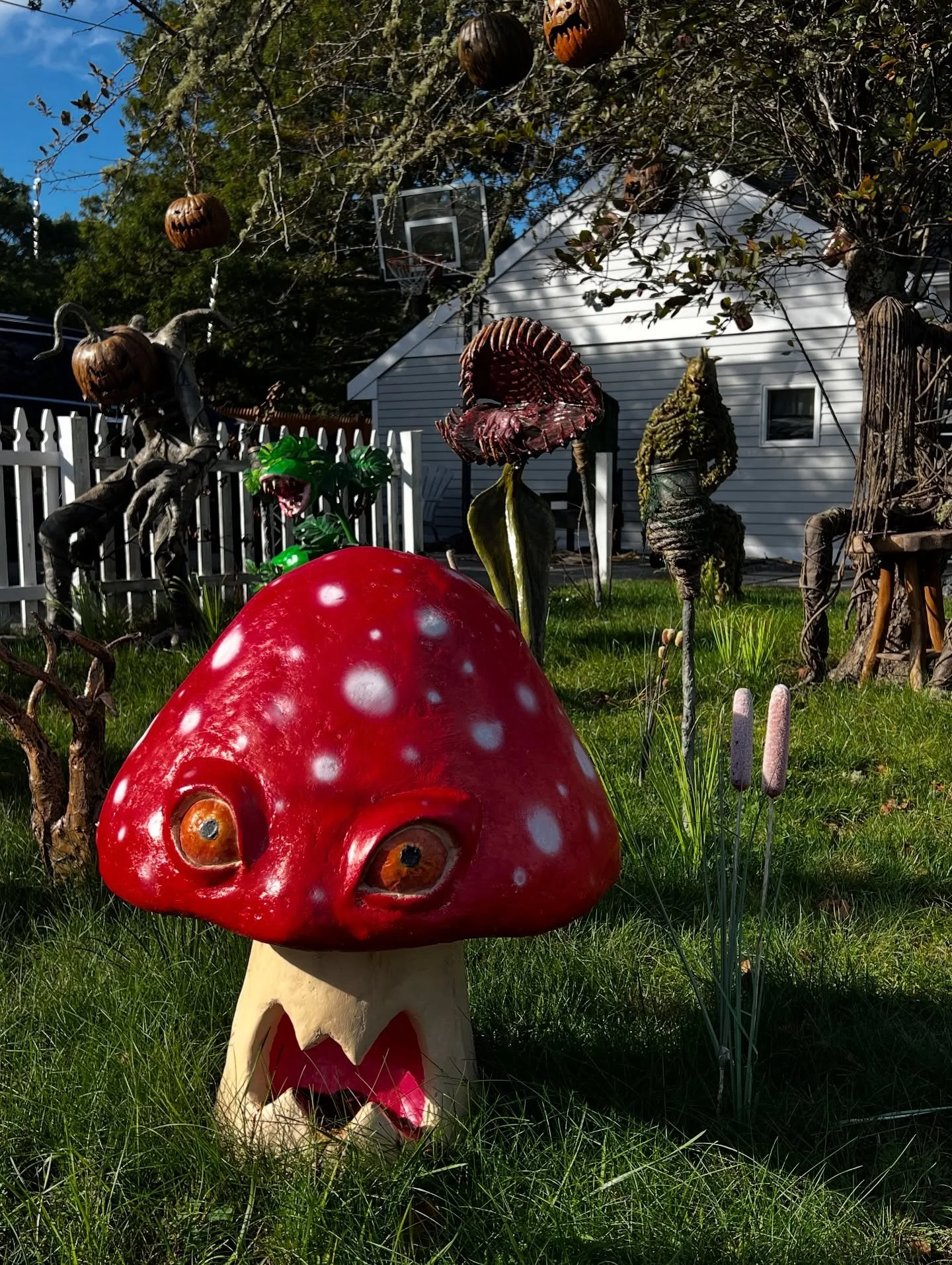 Morning in the Mire. #halloween #homehaunt #homehaunter #yardhaunt #yardhaunter #halloweendecor #halloweendecorations #hauntpodcast #hauntcast #halloweendecoration #hauntedattractions #hauntedattraction #spookyseason #maker #makers #propbuilding #tri