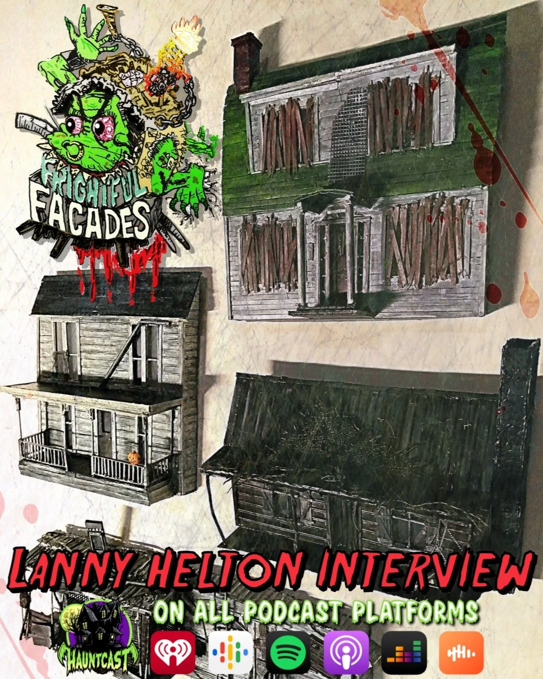*** NEW HAUNTCAST*** FRIGHTFUL FACADES HORROR HOUSES: LANNY HELTON INTERVIEW in THE BLACK MARKET
Listen to the Hauntcast Podcast on all podcast platforms:
Apple - https://shorturl.at/2zHjF
Spotify - https://shorturl.at/nU7r1
Podbean, Audible, YouTube