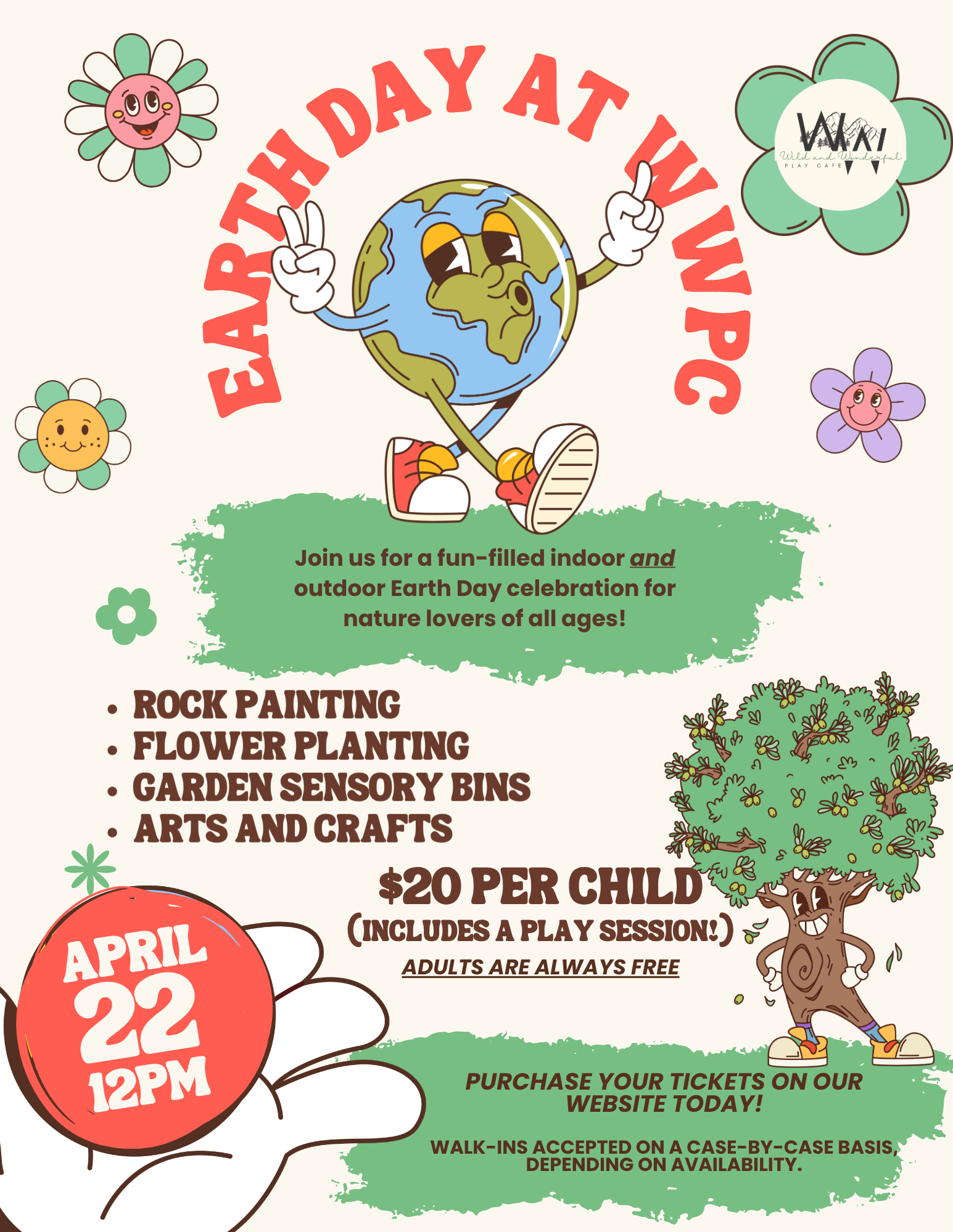 Earth Day - Indoor/Outdoor playtime and crafts