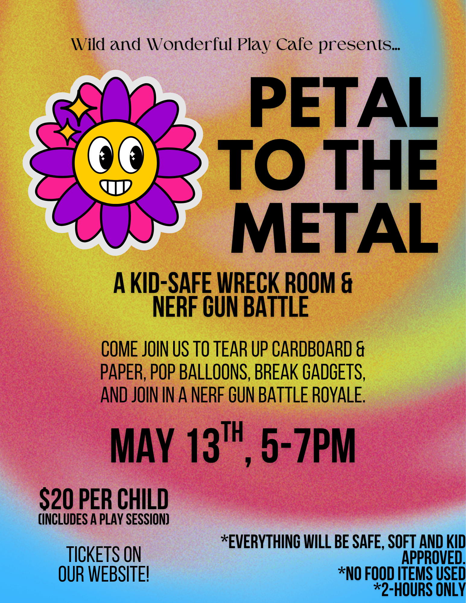 Petal to the Metal: Kid Wreck Room and Indoor Nerf Gun Fight