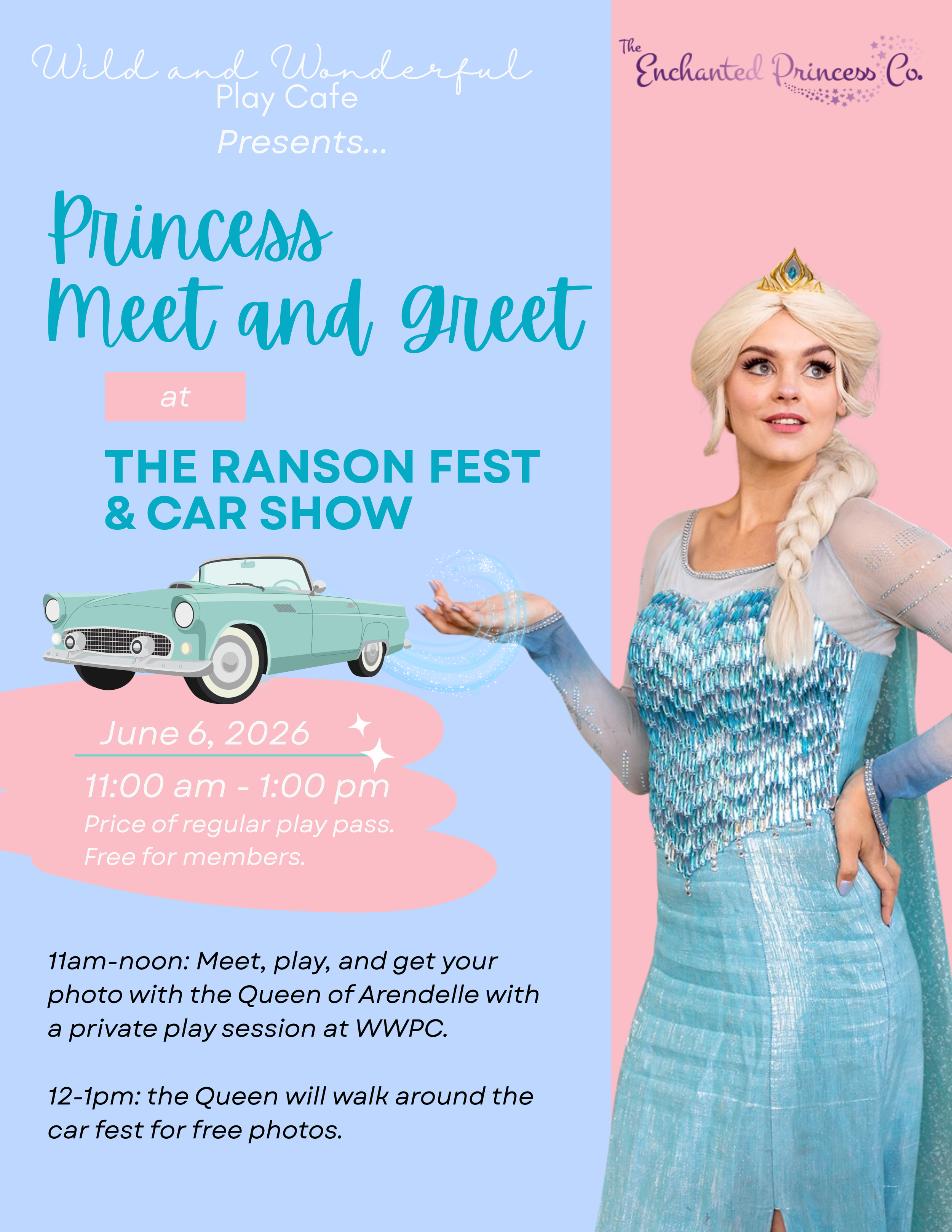Princess Meet and Greet at Ranson Fest and Car Show