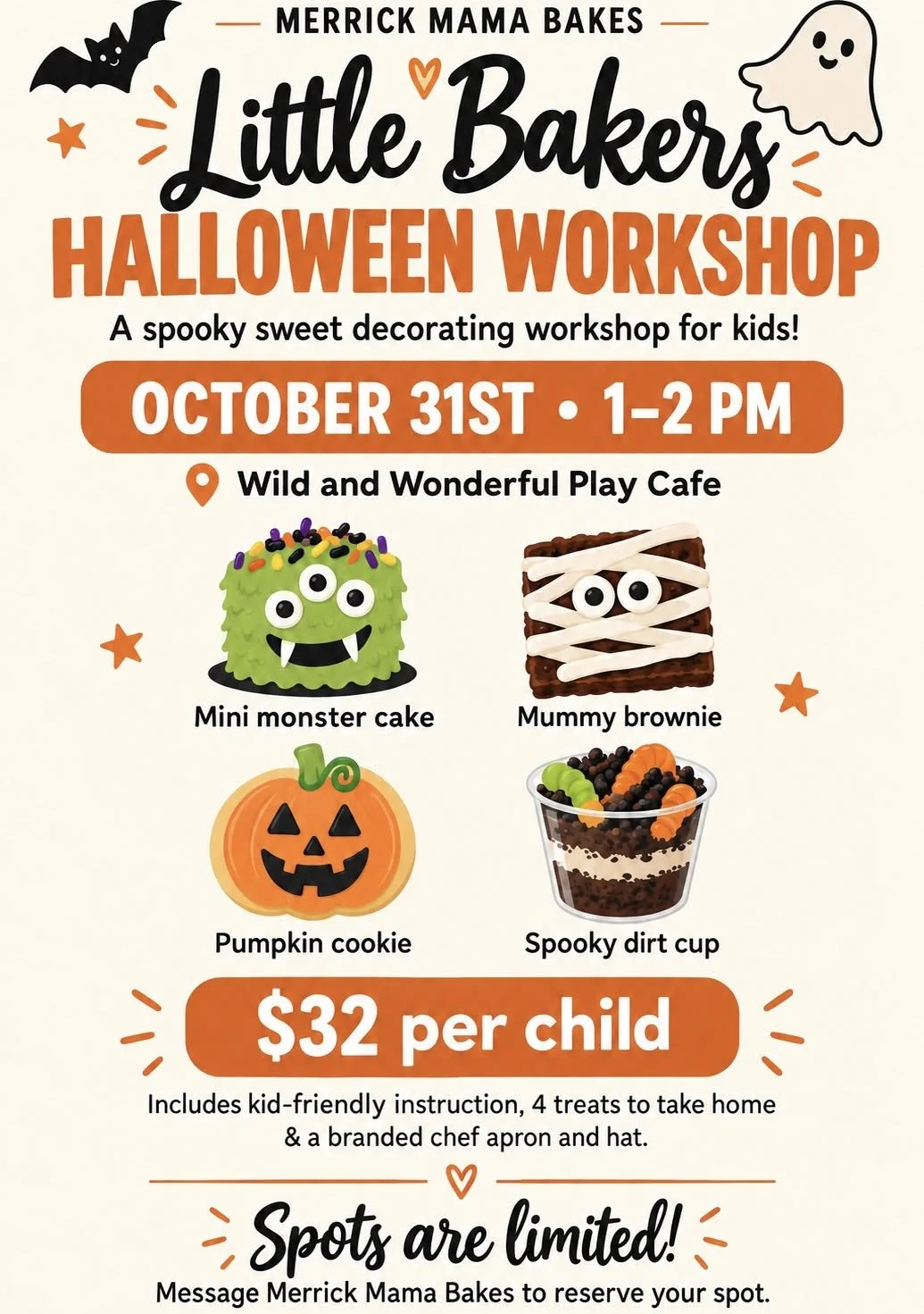 Little Baker's Halloween Workshop!