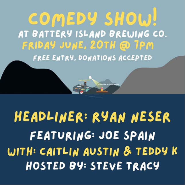 Comedy at Battery island brewing co.