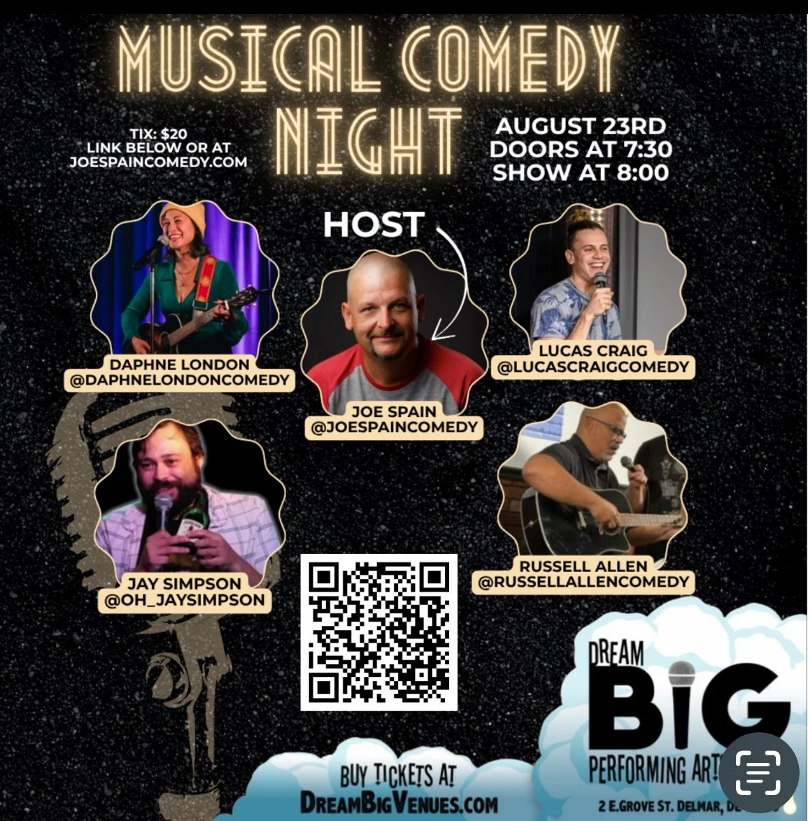 Dream Big Musical Comedy Night