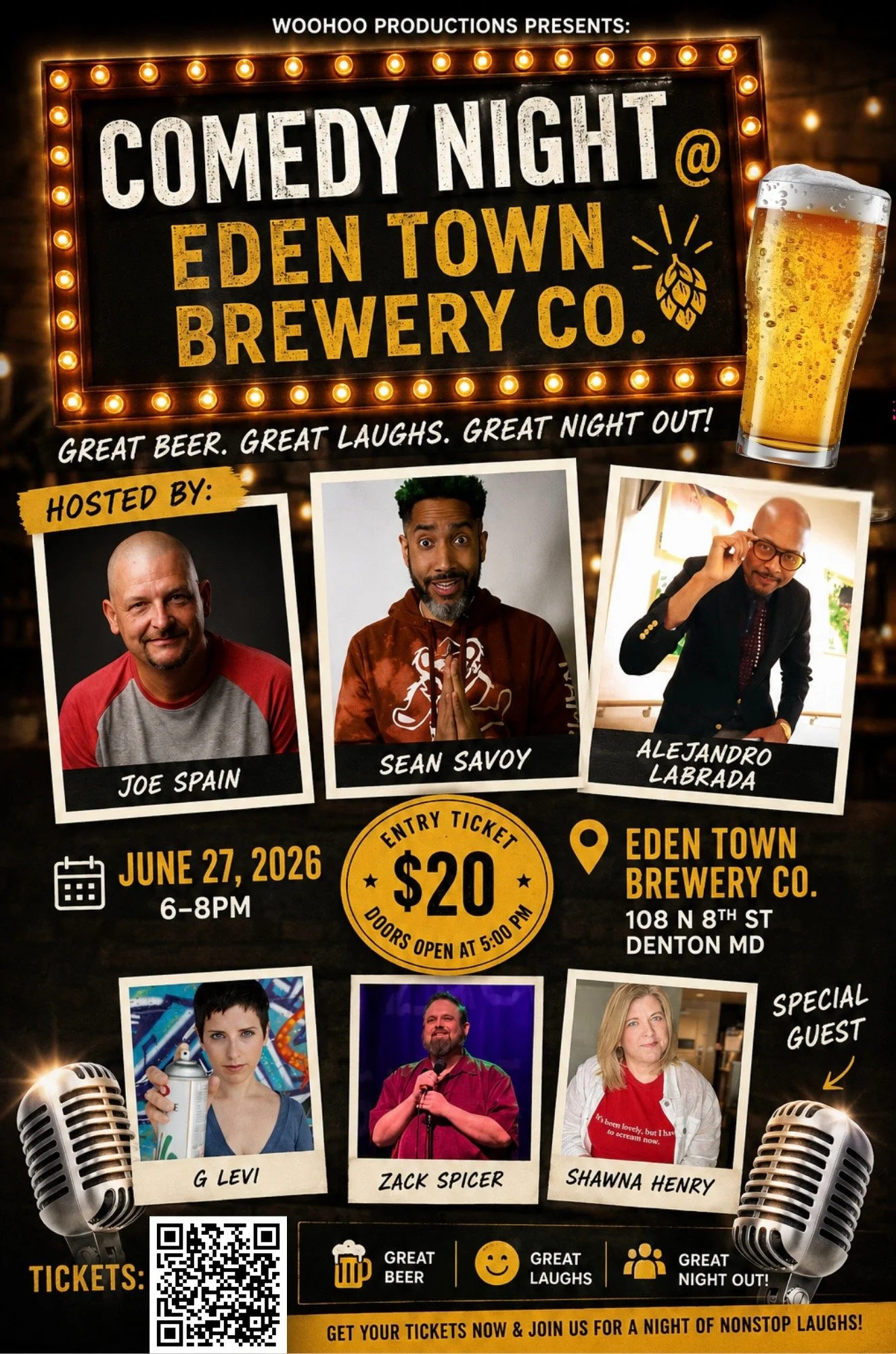 Comedy Night at Eden Town Brewery Co.