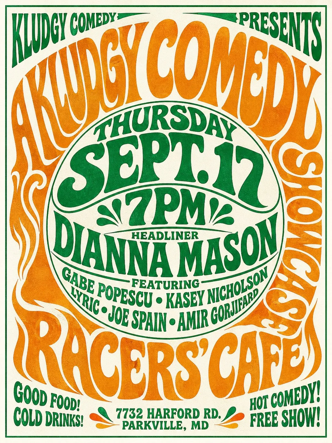 Comedy at Racers Cafe