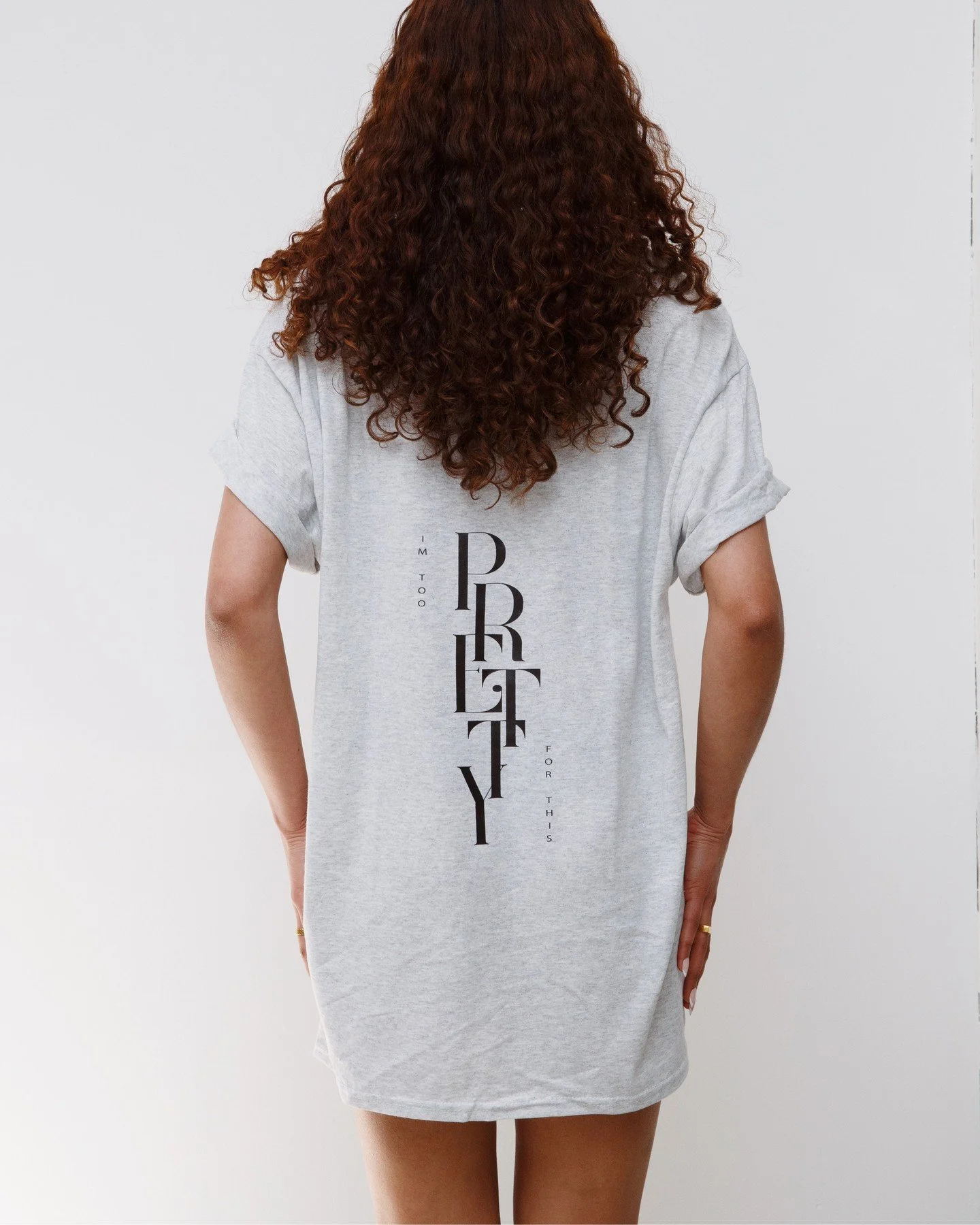 Effortlessly hot. Mildly annoyed. Perfectly self-aware.⁠
⁠
The &ldquo;I&rsquo;m Too Pretty For This&rdquo; tee was made for the girls who can&rsquo;t decide between a smirk or an eye roll &mdash; so they do both. Soft cotton, sleek typography, and ju