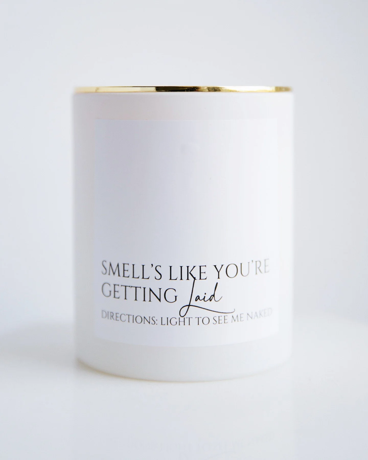 Valentine&rsquo;s Day gifting, but make it unforgettable.⁠
Our Smells like you&rsquo;re getting laid candle will be setting the mood long after the flowers wilt and the chocolate is gone.⁠
⁠
Available in three irresistible scents to create the vibe y