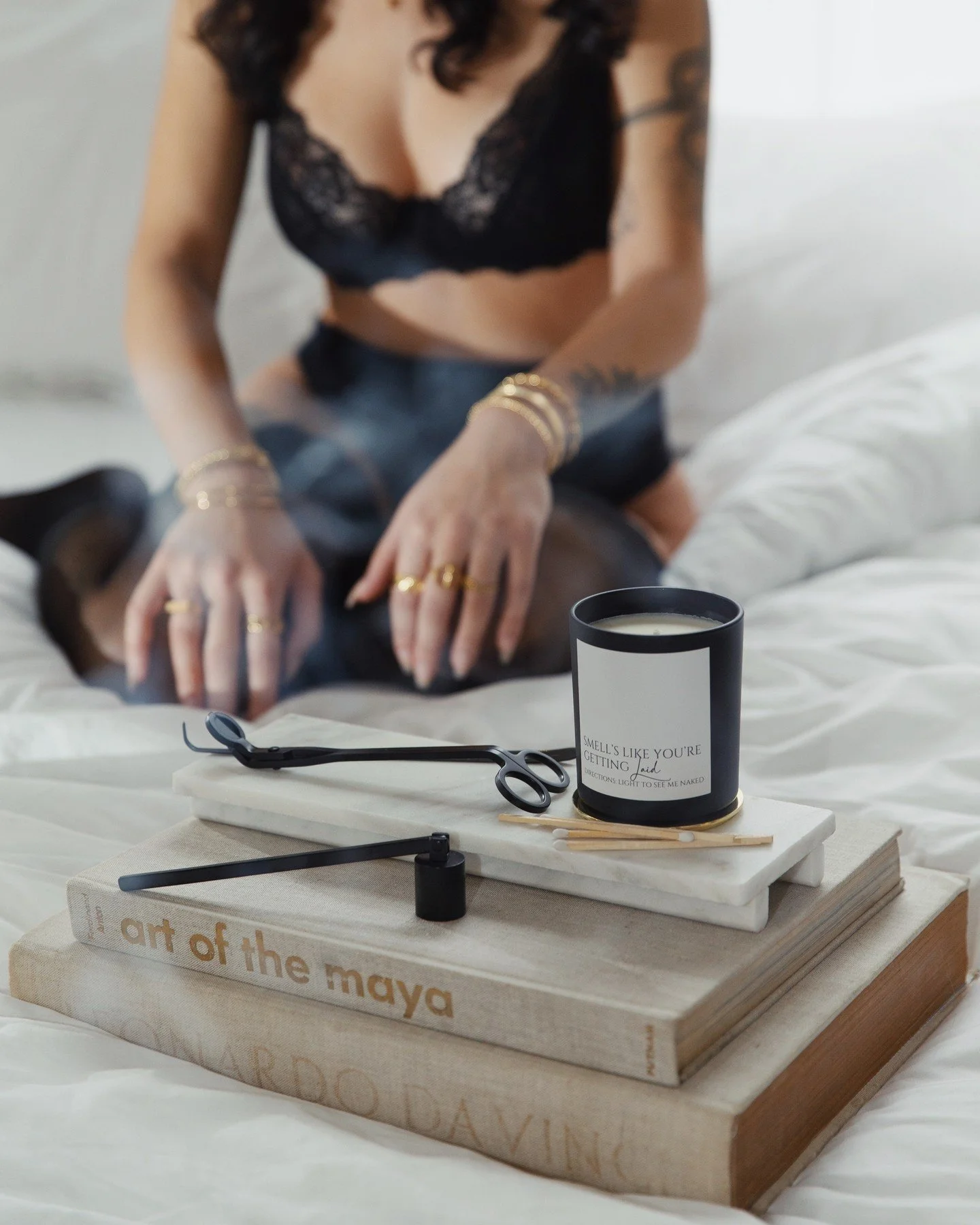 ⁠Low light. Bare skin. The kind of glow that changes the room.⁠
⁠
Our candles are designed to set the mood &mdash; warm, inviting, and meant to linger long after the flame is lit.⁠
⁠
Two days until Valentine&rsquo;s Day.⁠
Shop now and make it a night