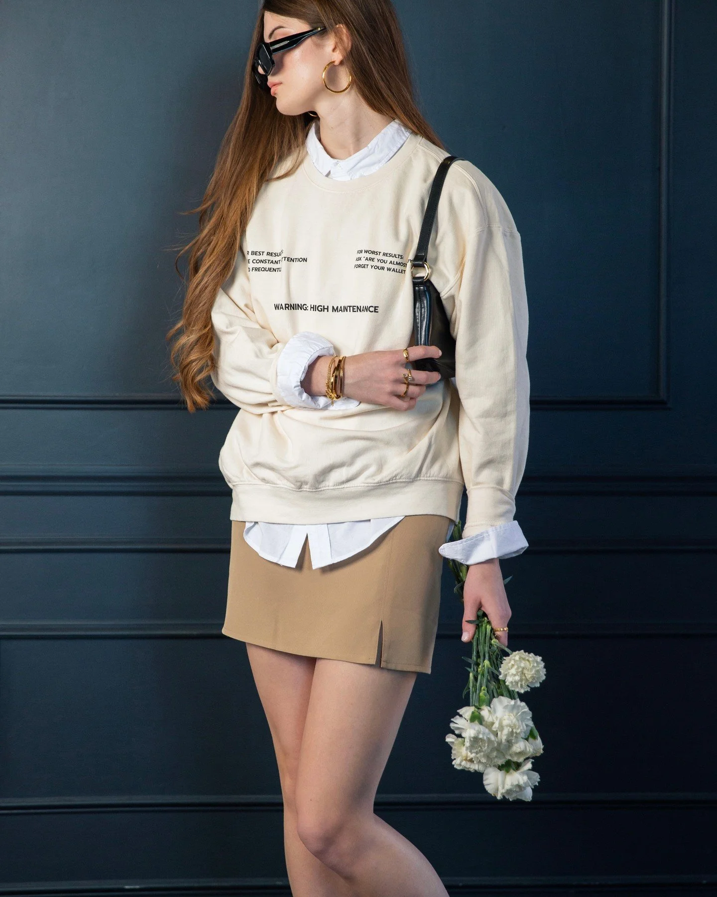 If subtle isn&rsquo;t your love language, this one&rsquo;s for you.⁠
⁠
The WARNING: High Maintenance crewneck turns brutal honesty into a look. Clean black text. Soft, slouchy fit. Zero apologies.⁠
⁠
Because &ldquo;high maintenance&rdquo; usually jus