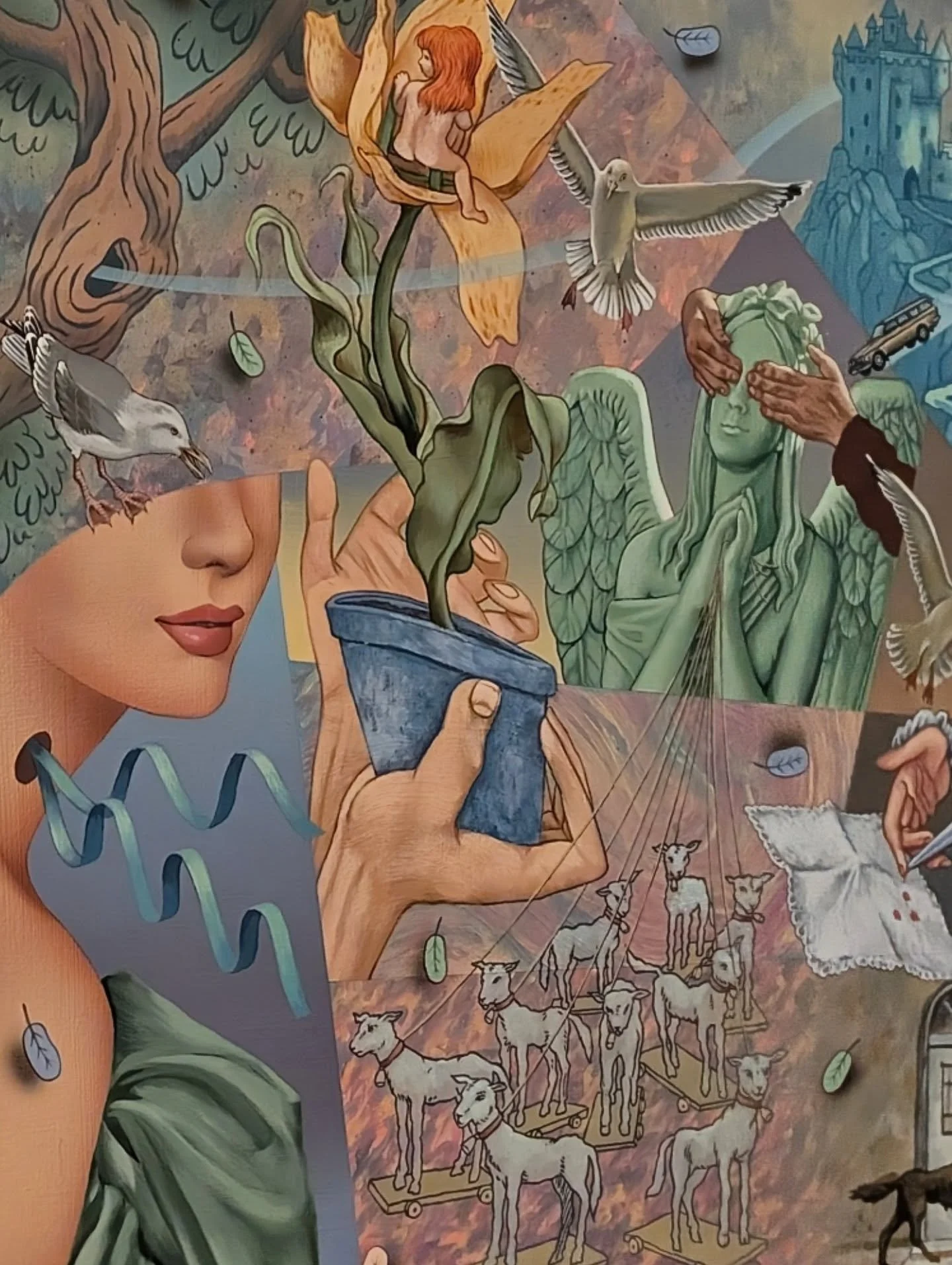 It was such a pleasure to view @billybertyoung's incredible Cloudburst exhibition up close and in person (slides 1-3) at the @museumlondon Winter Launch Party last night ❄️
 
We took a lovely stroll through the bustling museum before checking out @sh