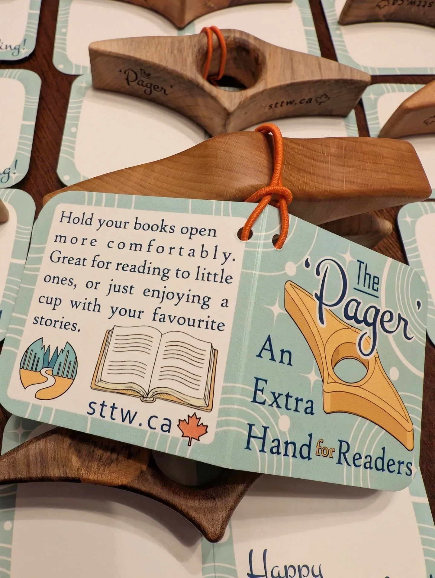 The Original 'Pager' had a glow up 📖✨ New tags arrived just in time last week for restocking @giftedwaterloo 🎁 You can now find The Pager back on the shelves! 

.
.
.
.
.
#giftedwaterloo #giftsforbookworms #sticktothewoods #ontariosmallbusiness