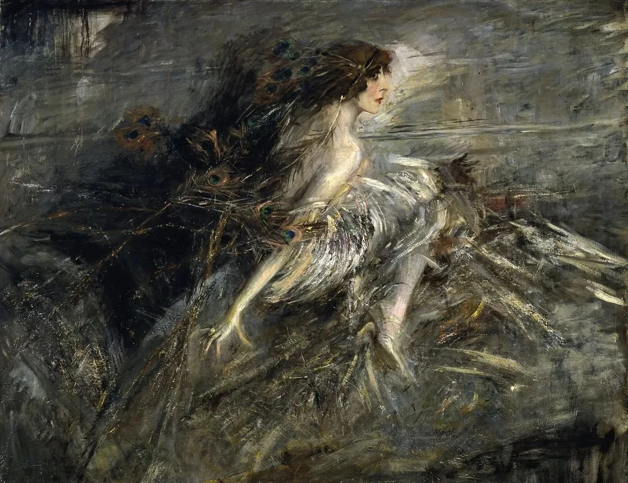 Portrait of Marchesa Luisa Casati by Giovanni Boldini, unsecified date