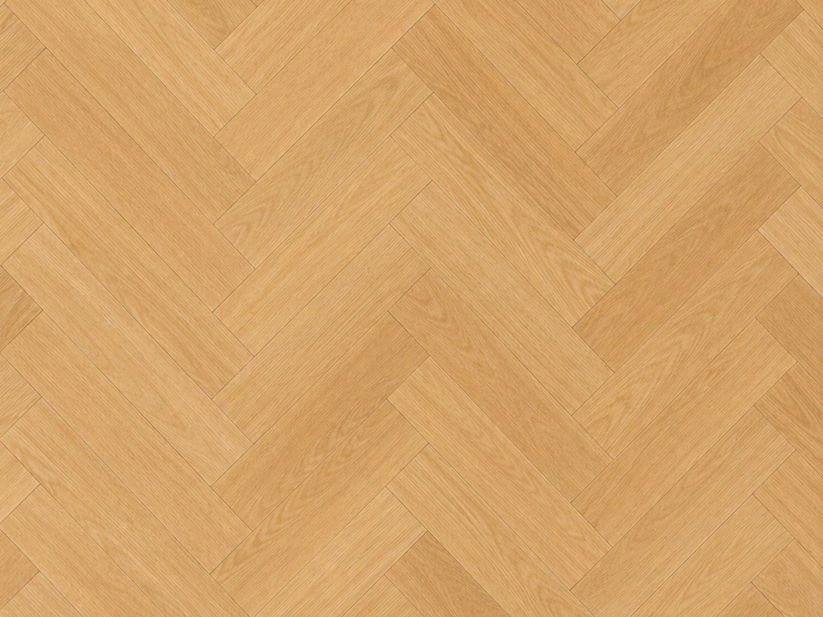 Light oak herringbone flooring introduces warmth, texture, and craftsmanship to this residential renovation. The classic parquet layout enhances visual movement throughout the home while maintaining a timeless aesthetic that complements both traditio