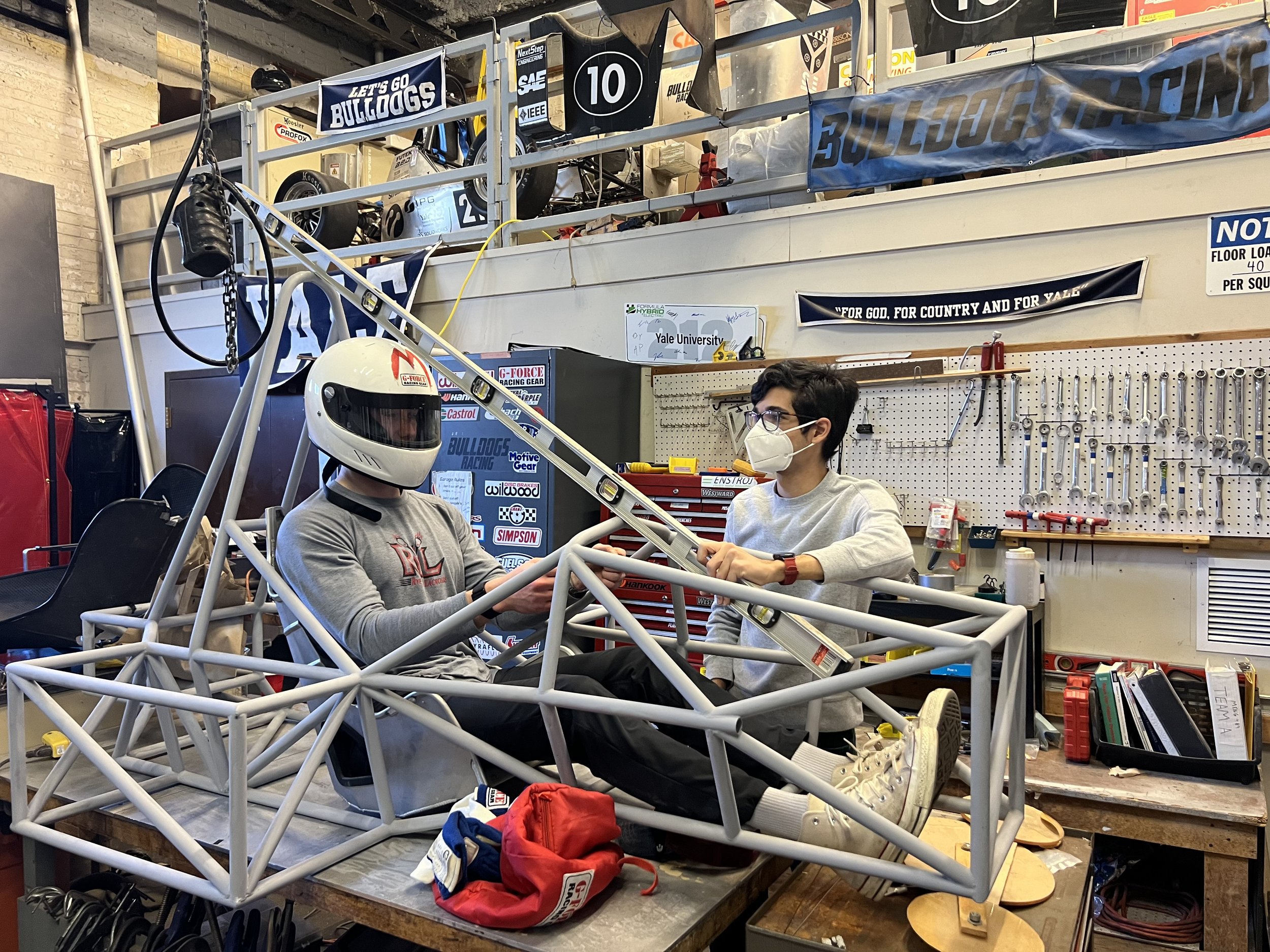 An example of our driver in the current skeleton of the car