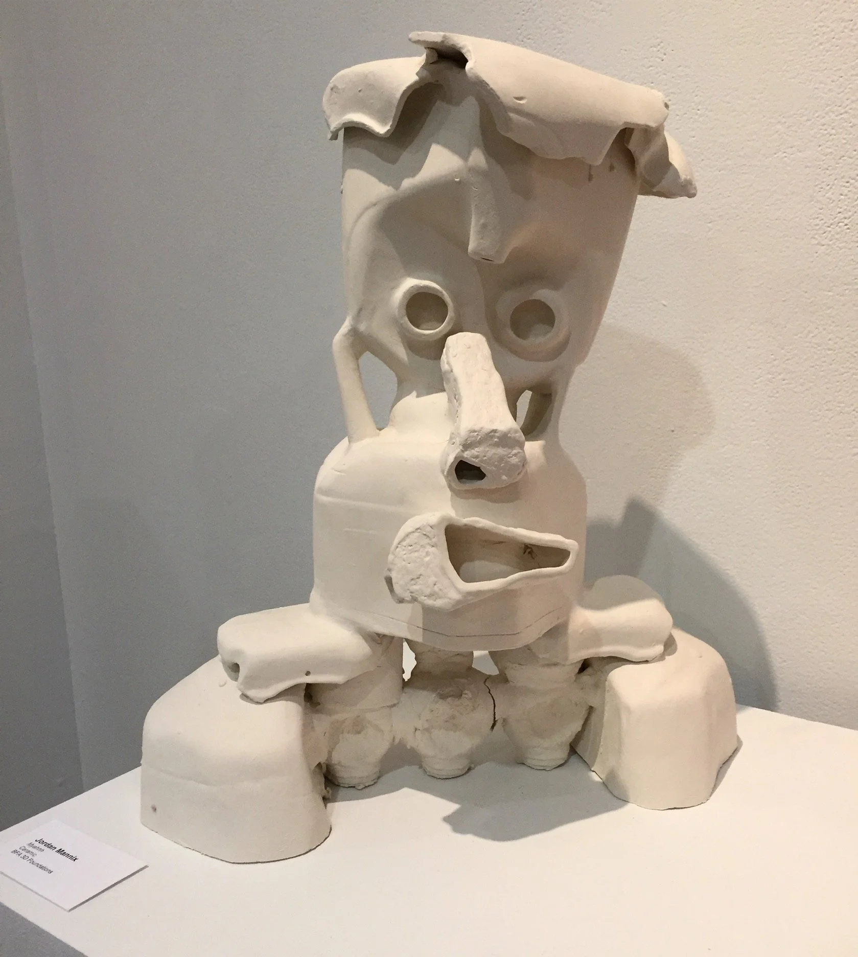Self Portrait, Slip Cast Ceramic, 2016