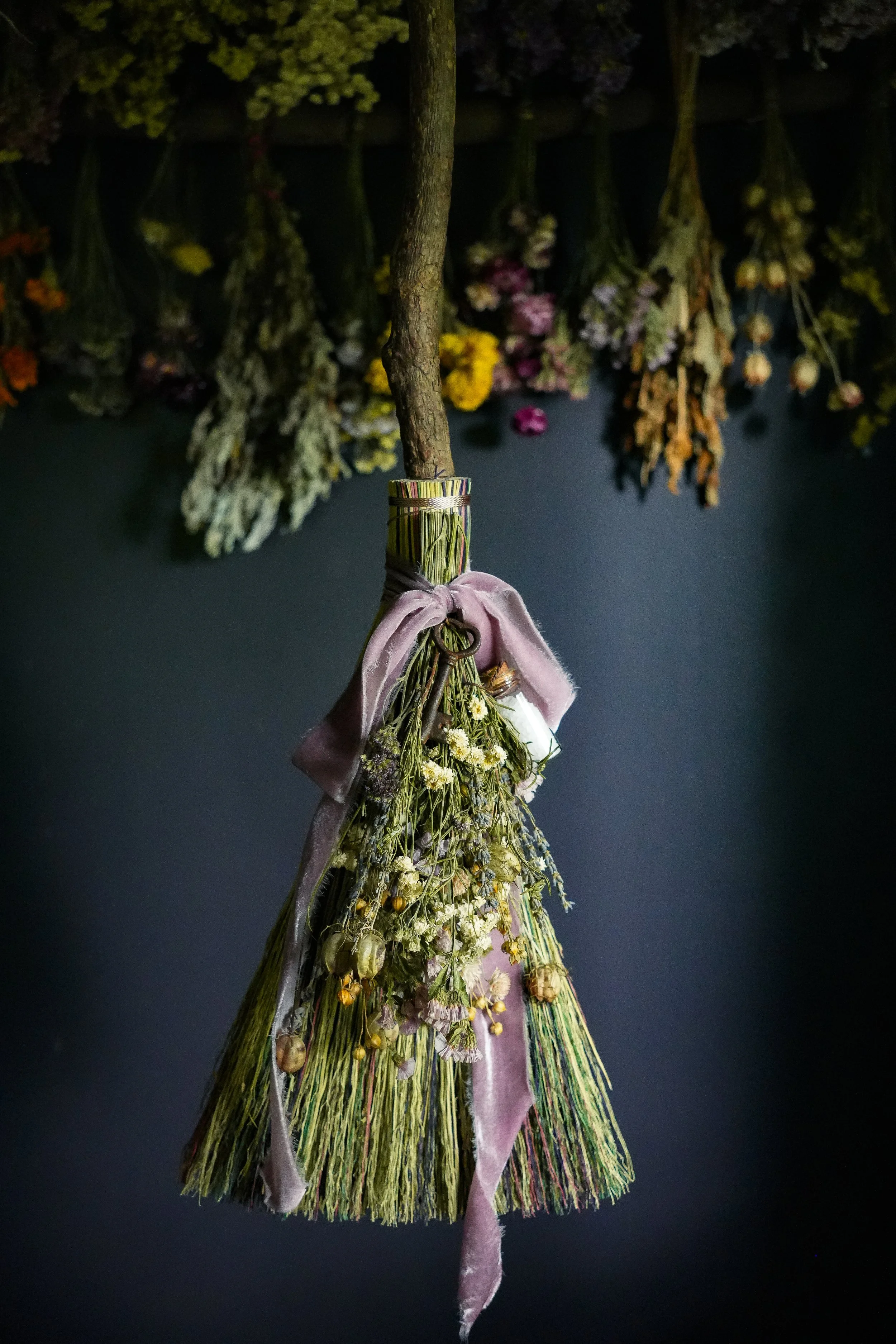 Salt, Rosemary, Lavender, & Love Door Broom