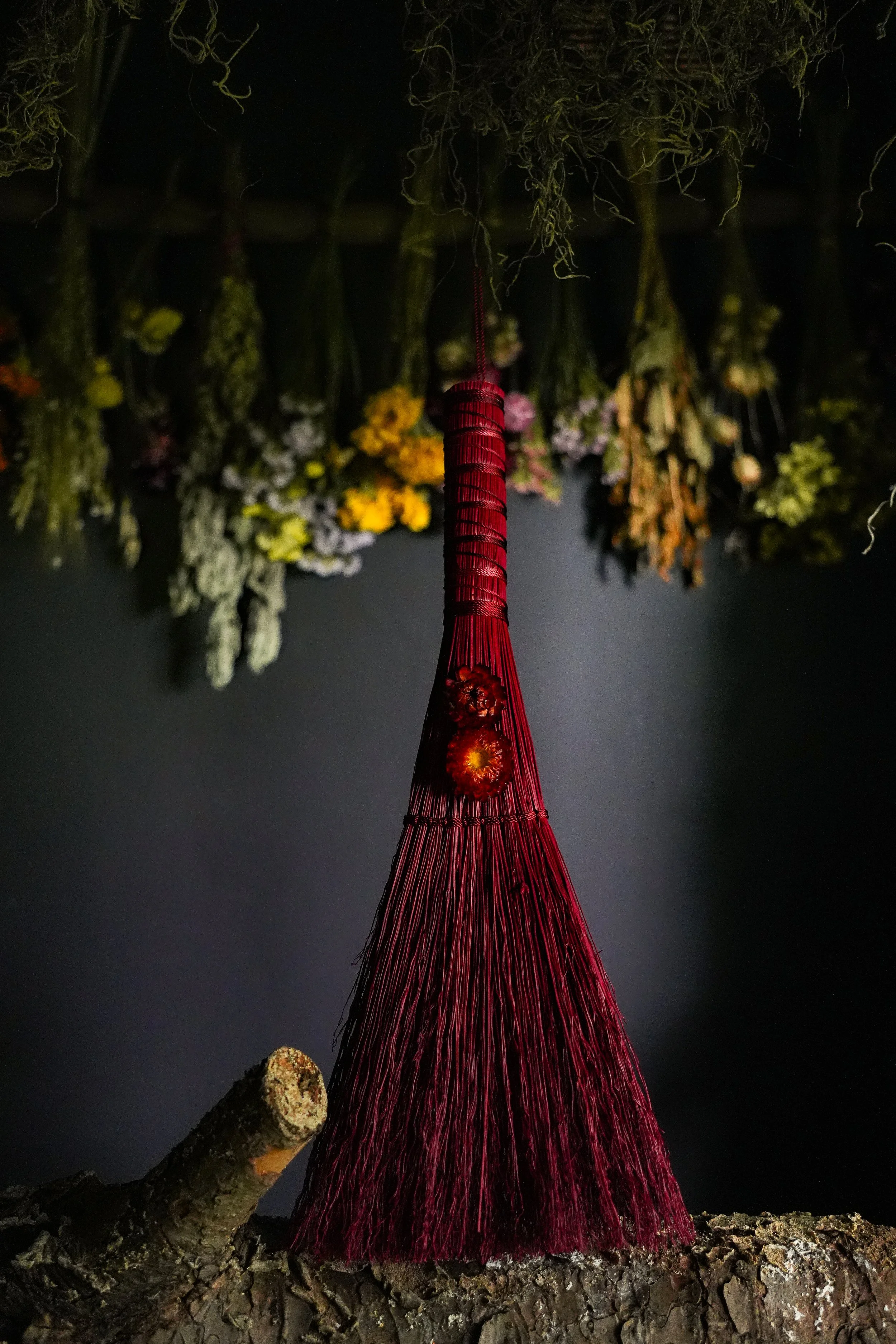 Fire Flower Altar Broom