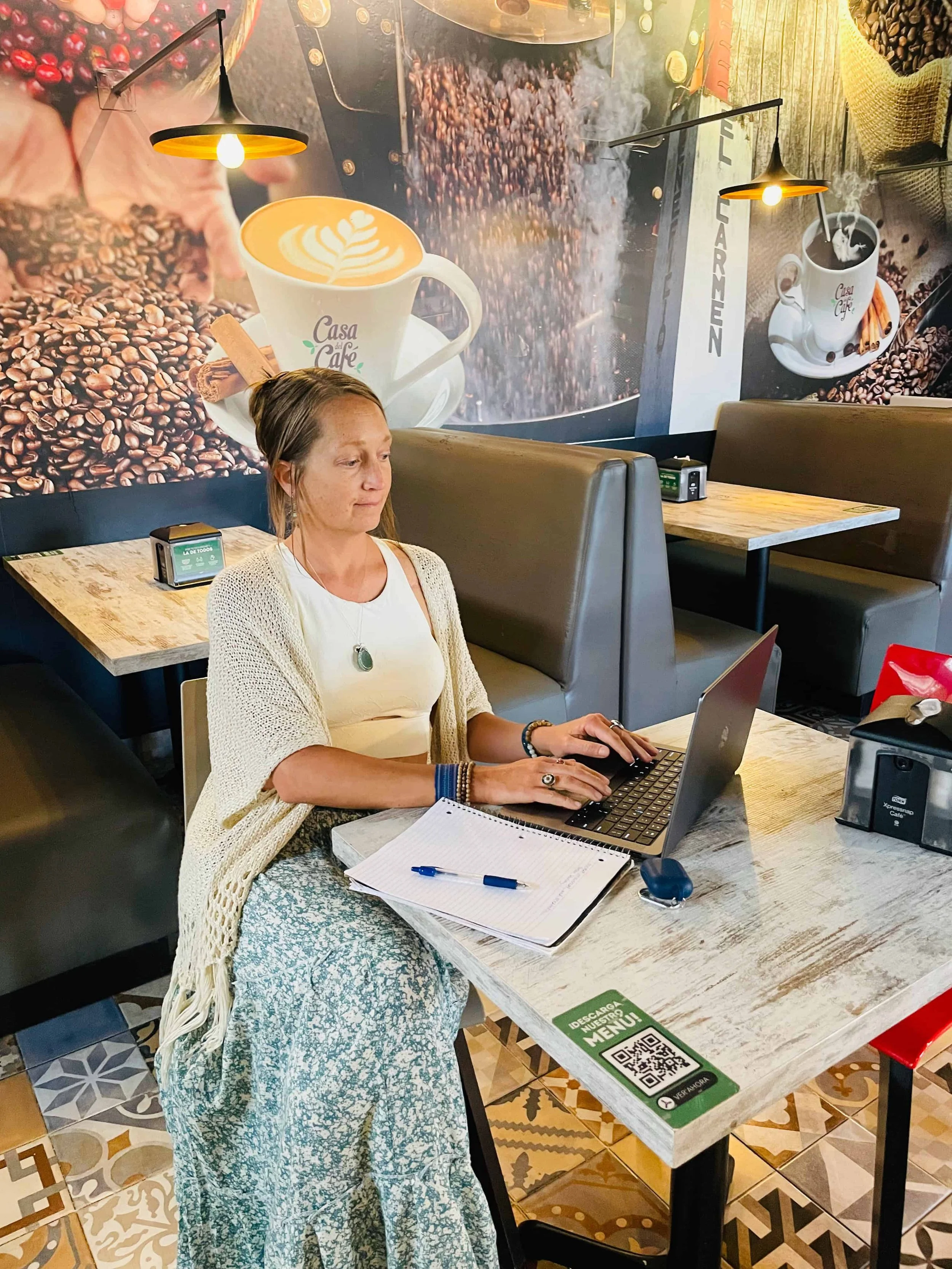 Retreat catering chef responding to client inquiries and planning retreat menus