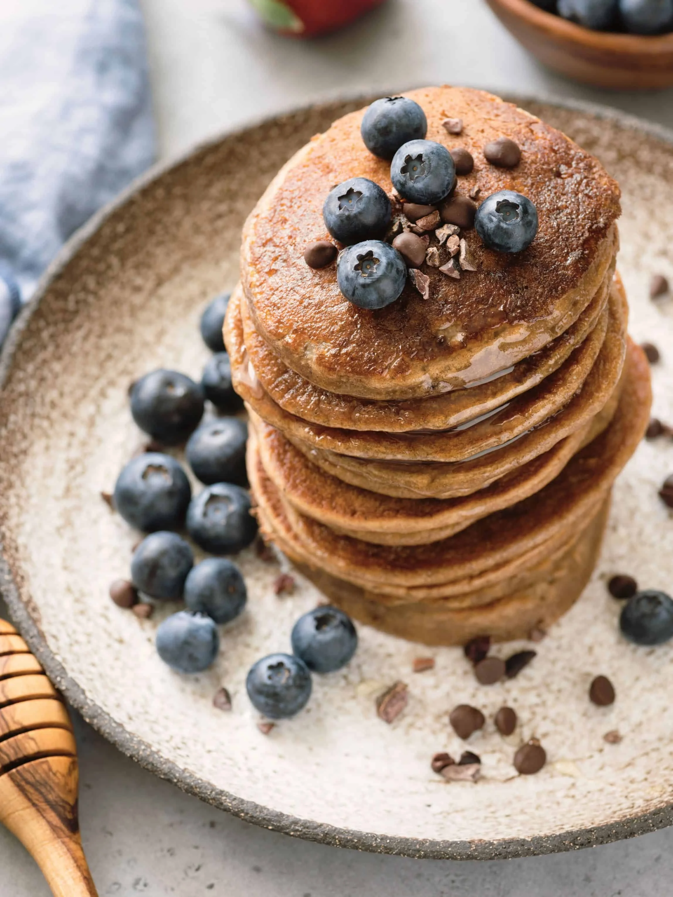 blueberry pancakes served as a comforting final breakfast at a retreat