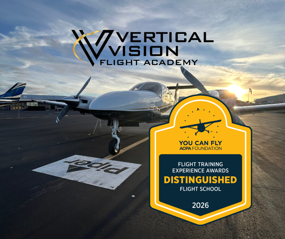Vertical Vision Flight Academy wins the 2026 AOPA Distinguished Flight School Award. Discover Iowa's #1 rated flight school with perfect safety record, modern aircraft, and cost-effective pilot training programs in Des Moines.