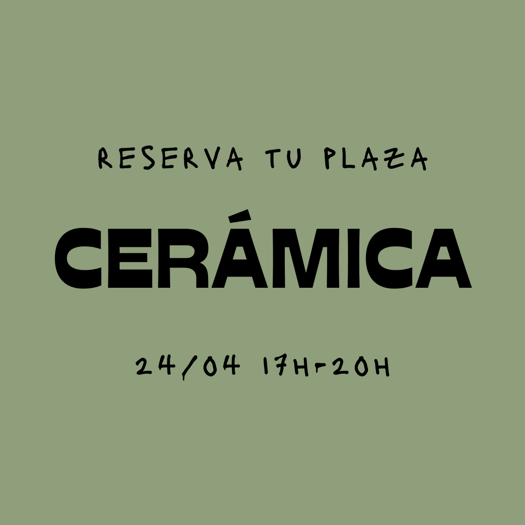 Reserva tu plaza - 24/04 Cerámica y vino