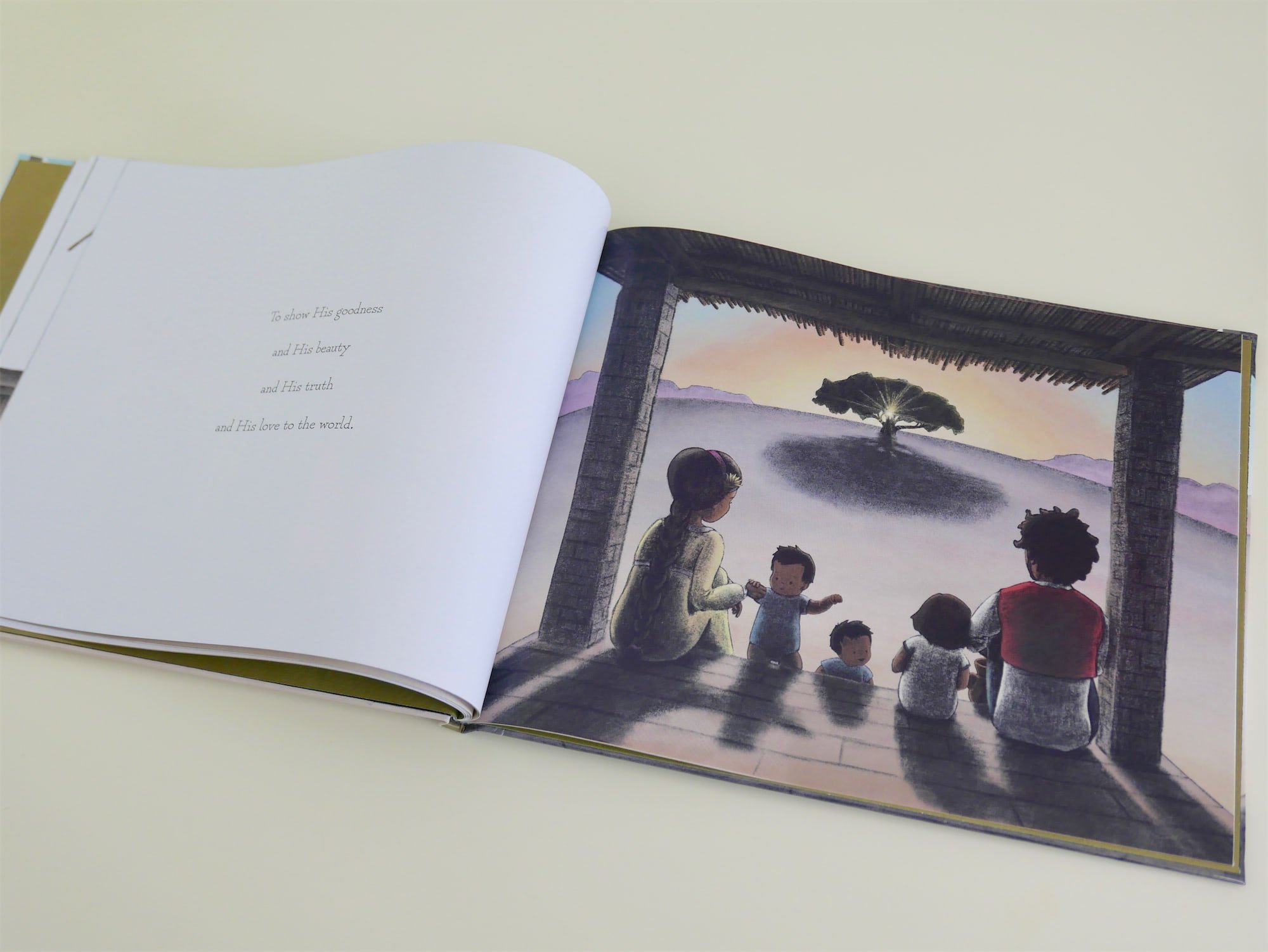 The Tiny Seed Catholic picture book interior illustration