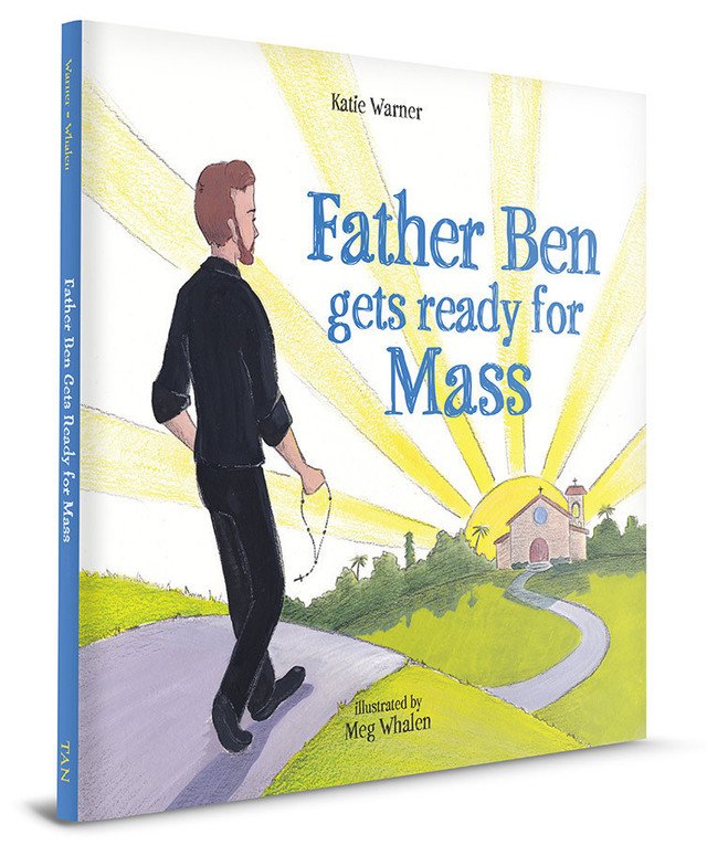Fr Ben Gets Ready for Mass Catholic picture book cover illustrated by Meg Whalen