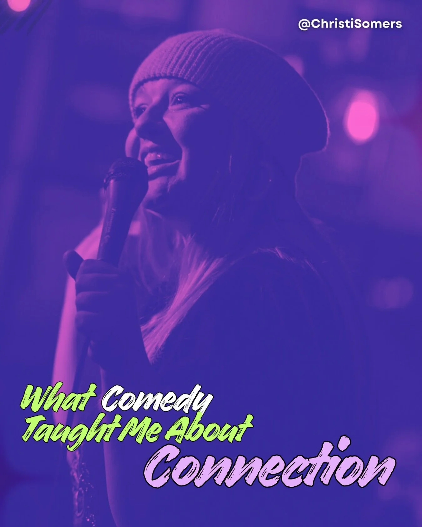 When I first started stand-up, I was obsessed with being perfect. Perfect joke structure, perfect timing, perfect everything. I would rehearse every sentence like it was Shakespeare. I basically believed if one comma was out of place, the audience wo