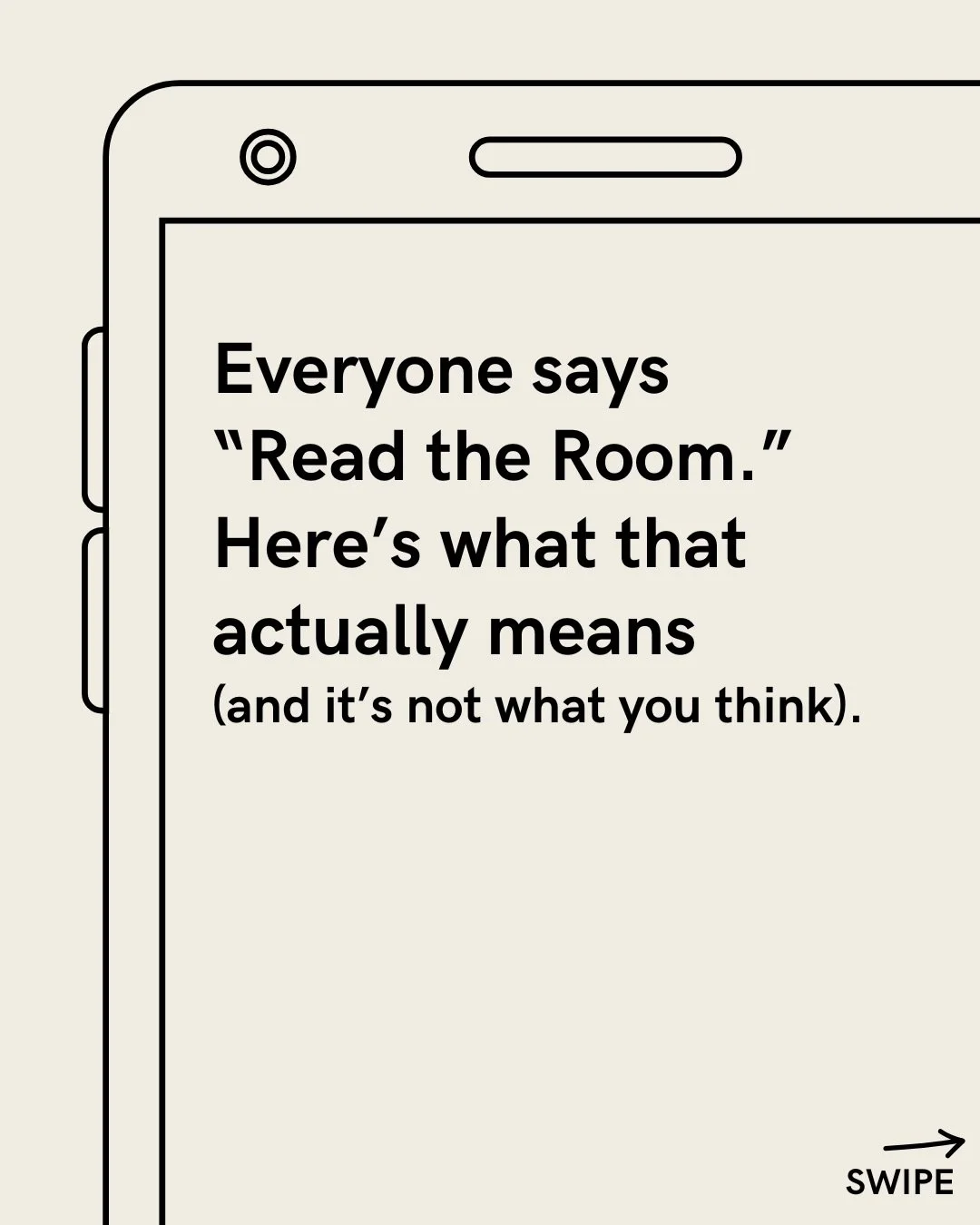 Reading the room isn&rsquo;t guessing what they want. It&rsquo;s noticing what&rsquo;s happening &amp; staying present inside it! SWIPE ➡️
.
.
.
.
.
.
.
#standupcomedy #comedyeducation #readtheroom #comedytips #comedycoach