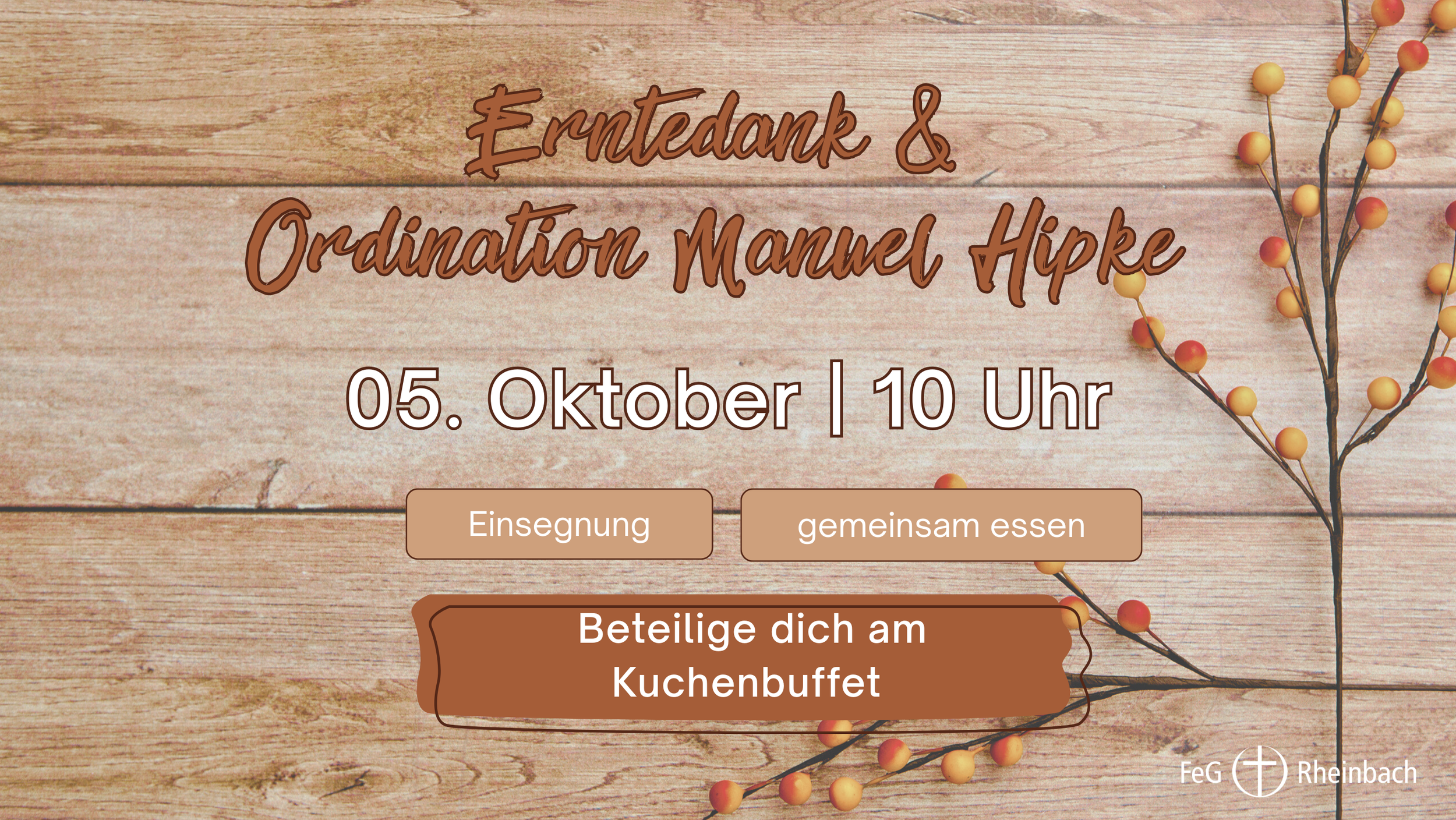 Erntedank & Ordination neuer Pastor