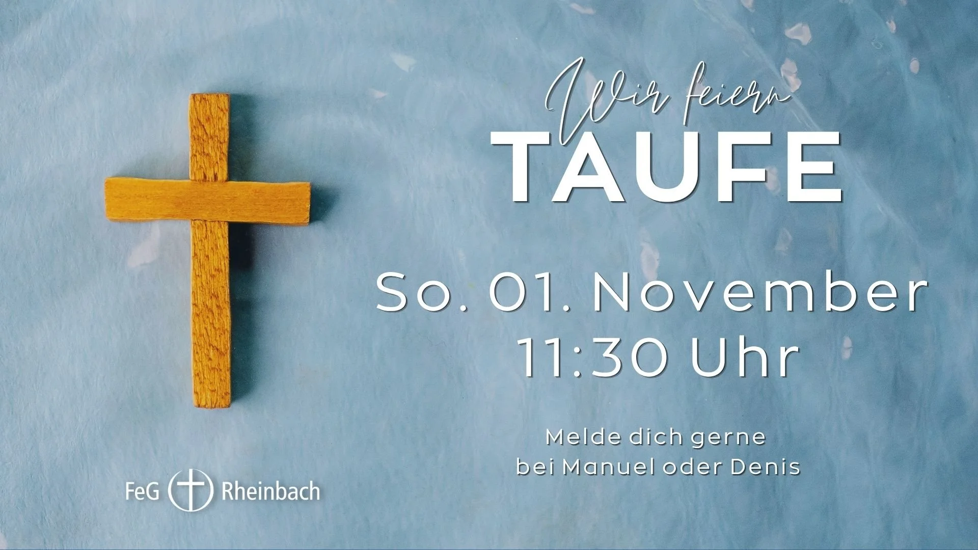 Wir feiern Taufe