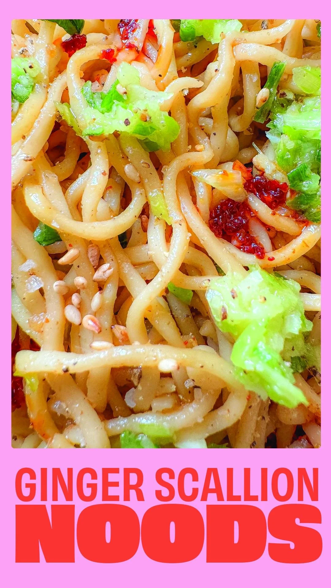 Savory Scallion Ginger Scallion Noods Instagram story