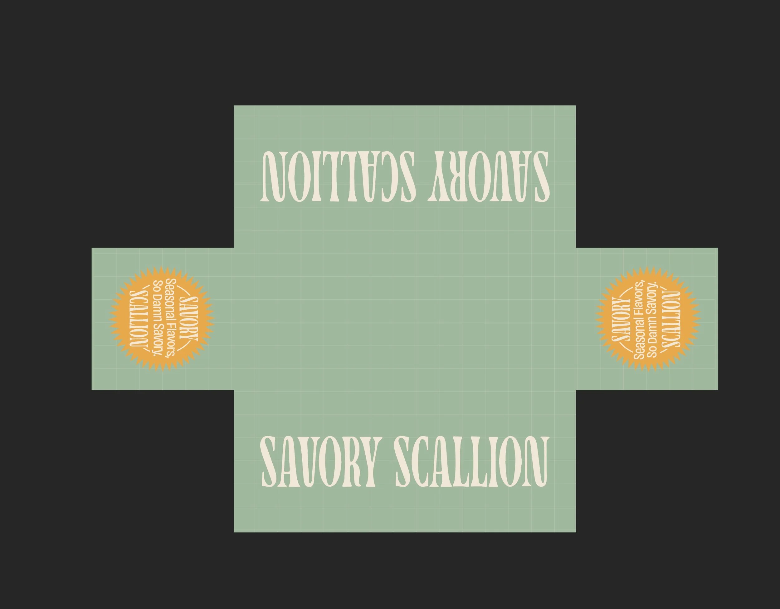 Savory Scallion tablecloth design in Spring Peas colorway