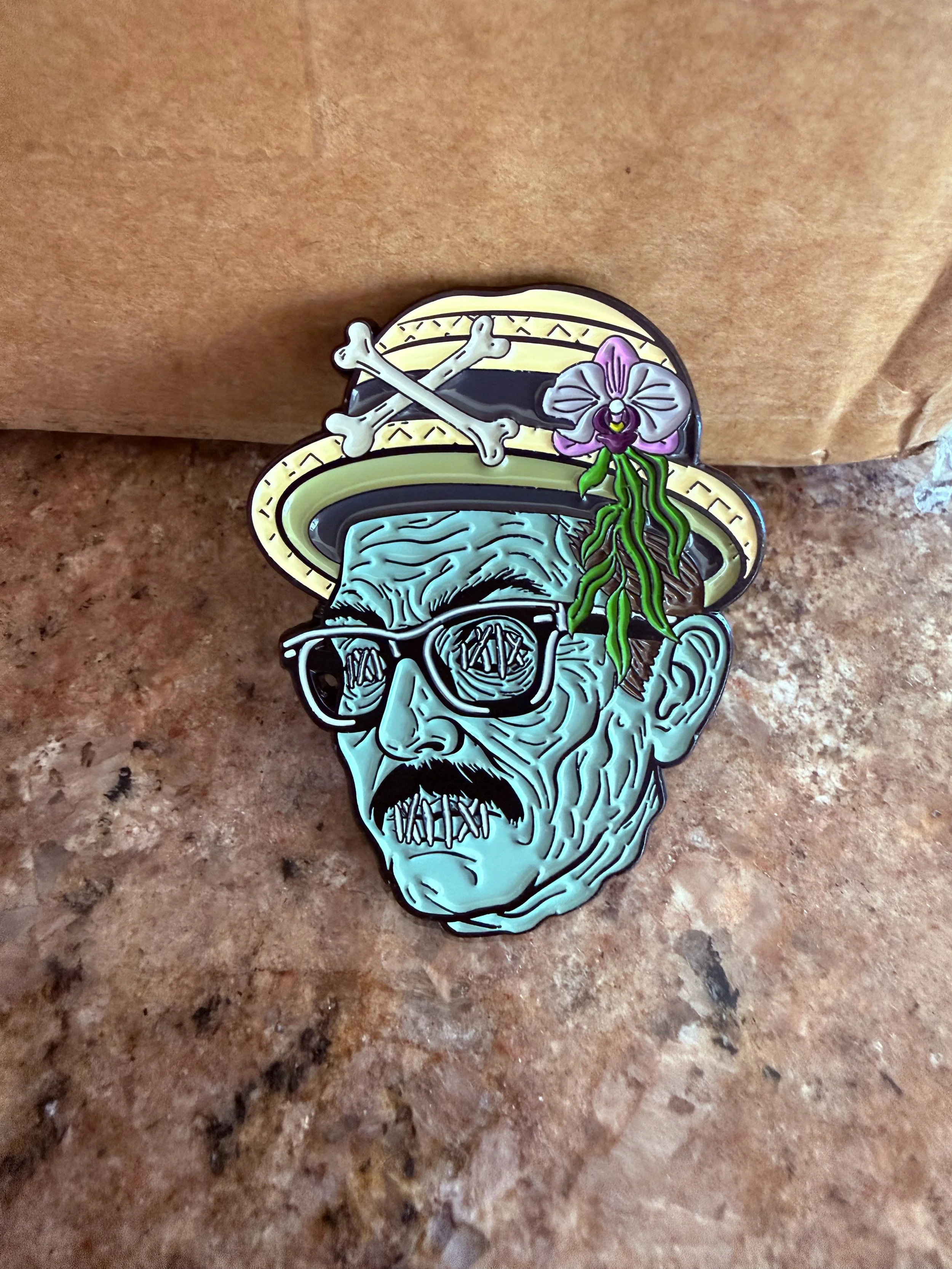Old Man Merrell Zombie Pin