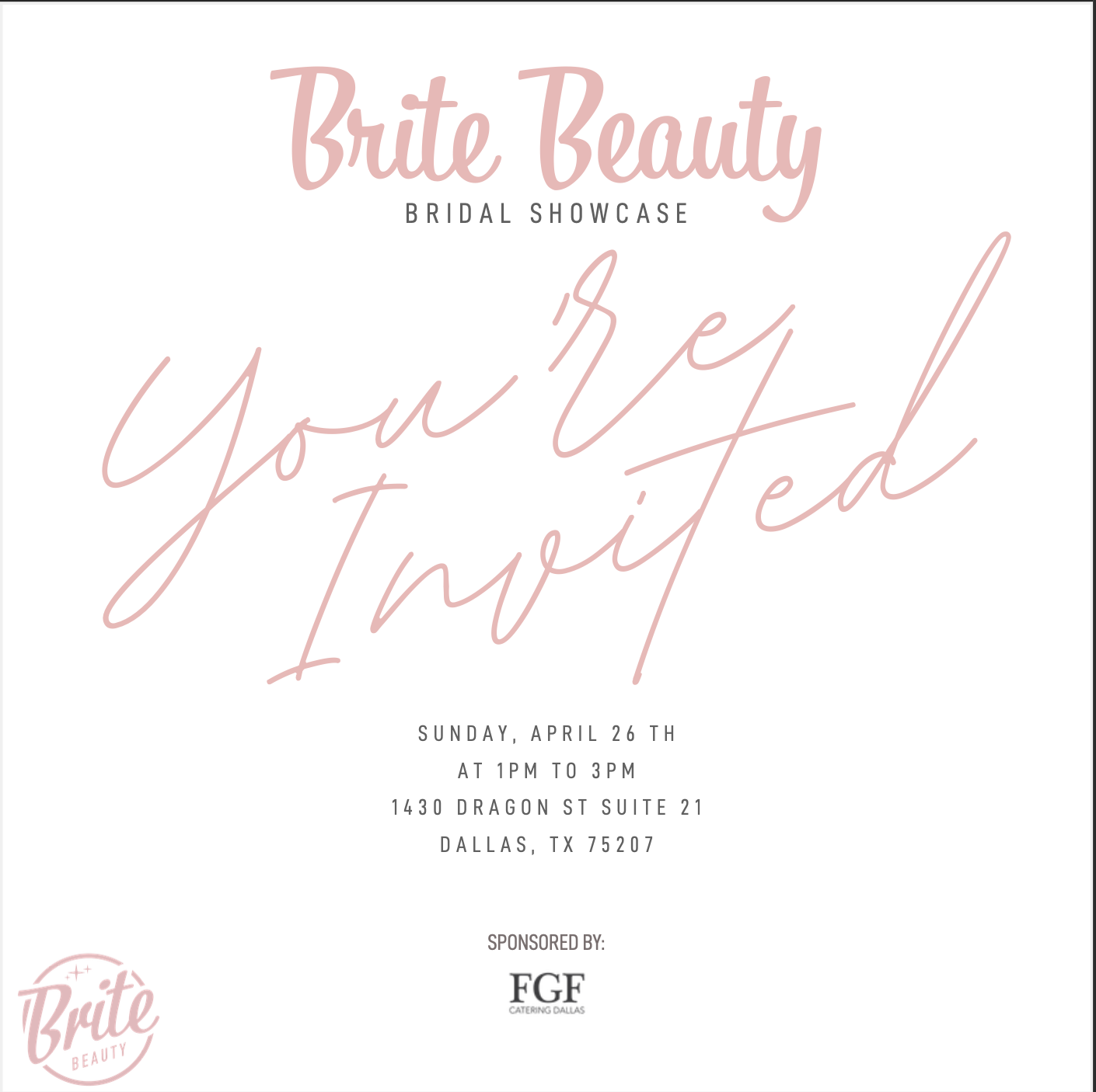 Spring Bridal Showcase: Brite Beauty 